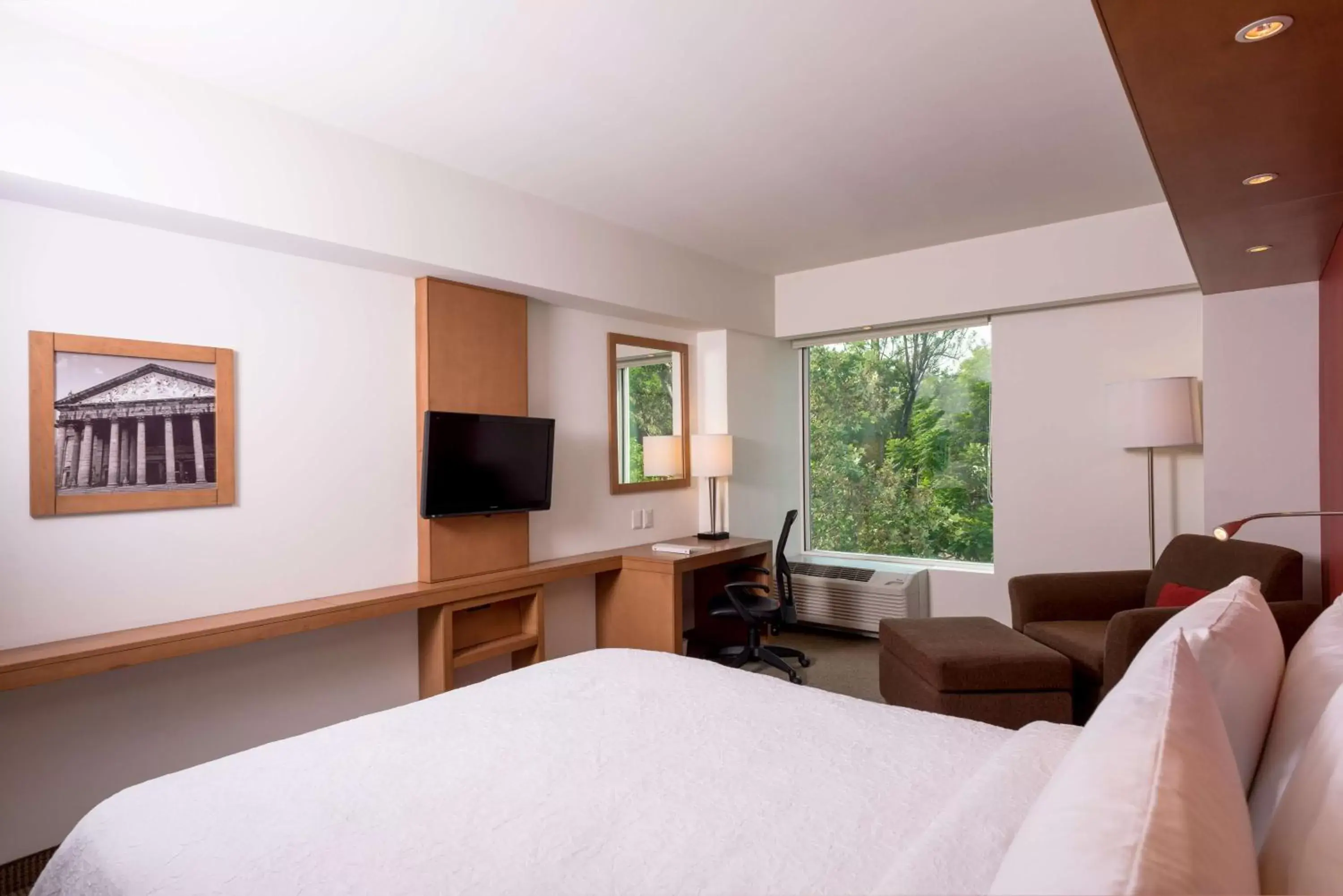 Bedroom, TV/Entertainment Center in Hampton by Hilton Guadalajara Expo