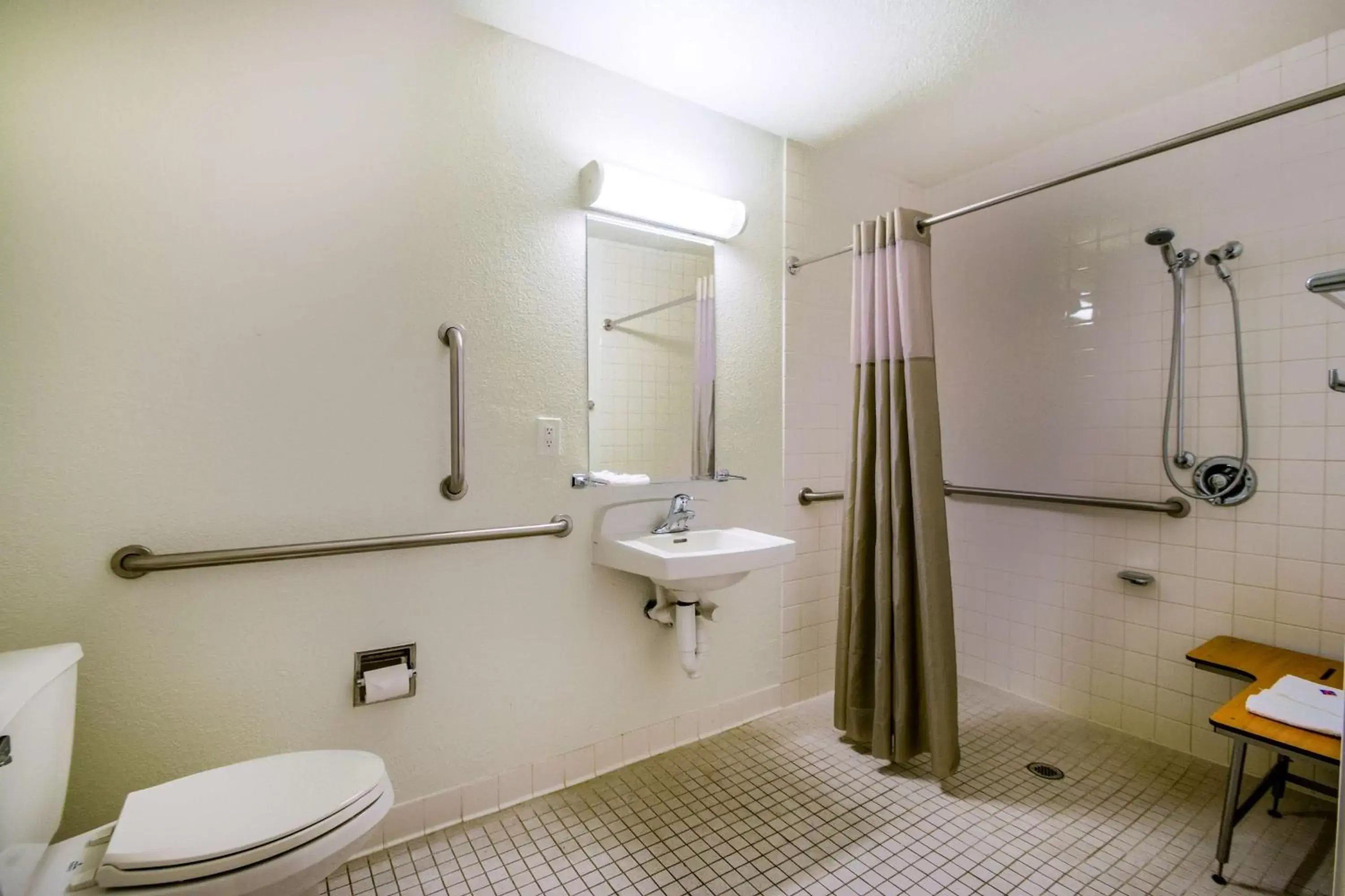 Photo of the whole room, Bathroom in Motel 6-Kelso, WA - Mt. St. Helens