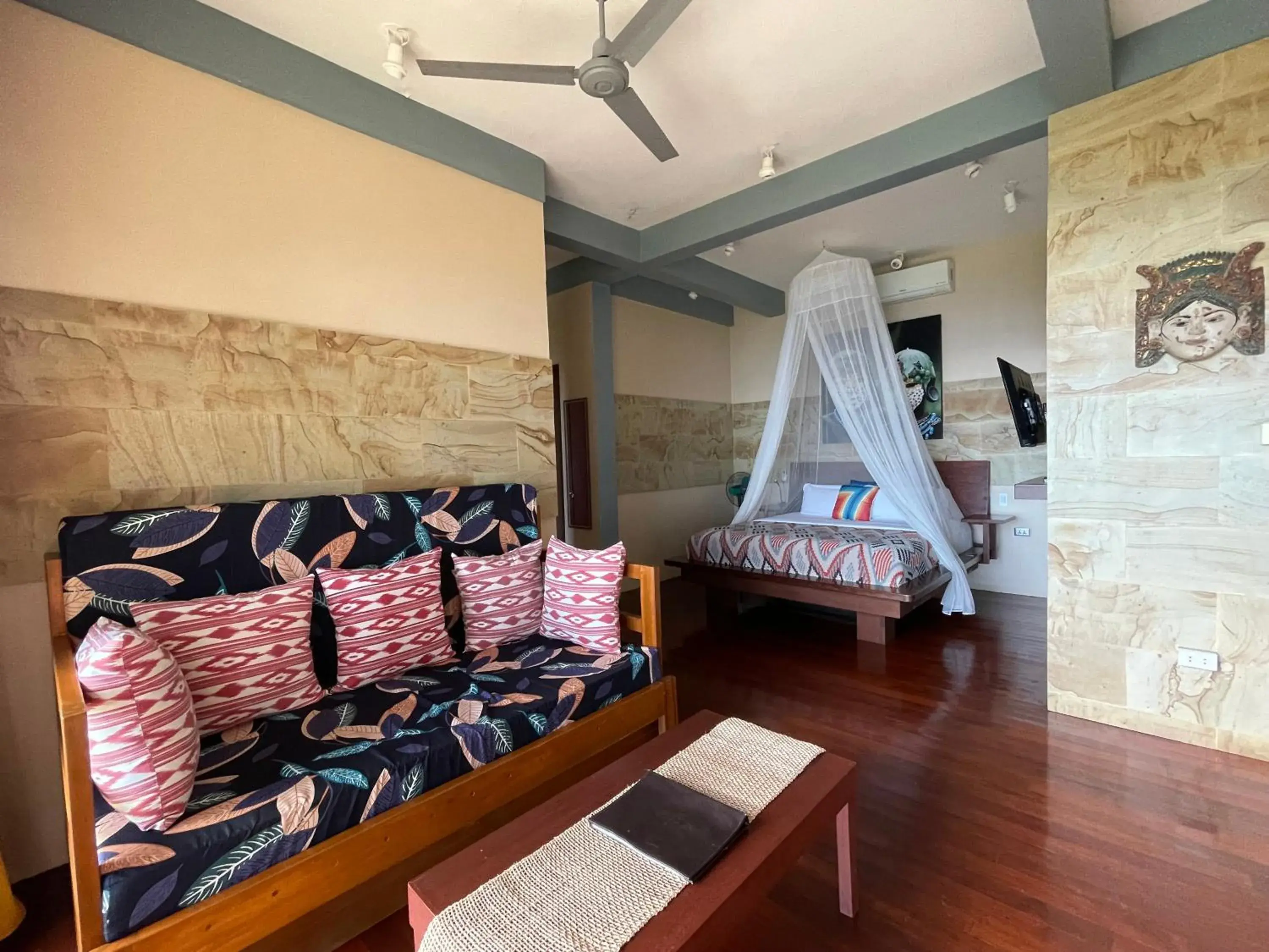 Bed in Karuna El Nido Villas Bed in Karuna El Nido Villas