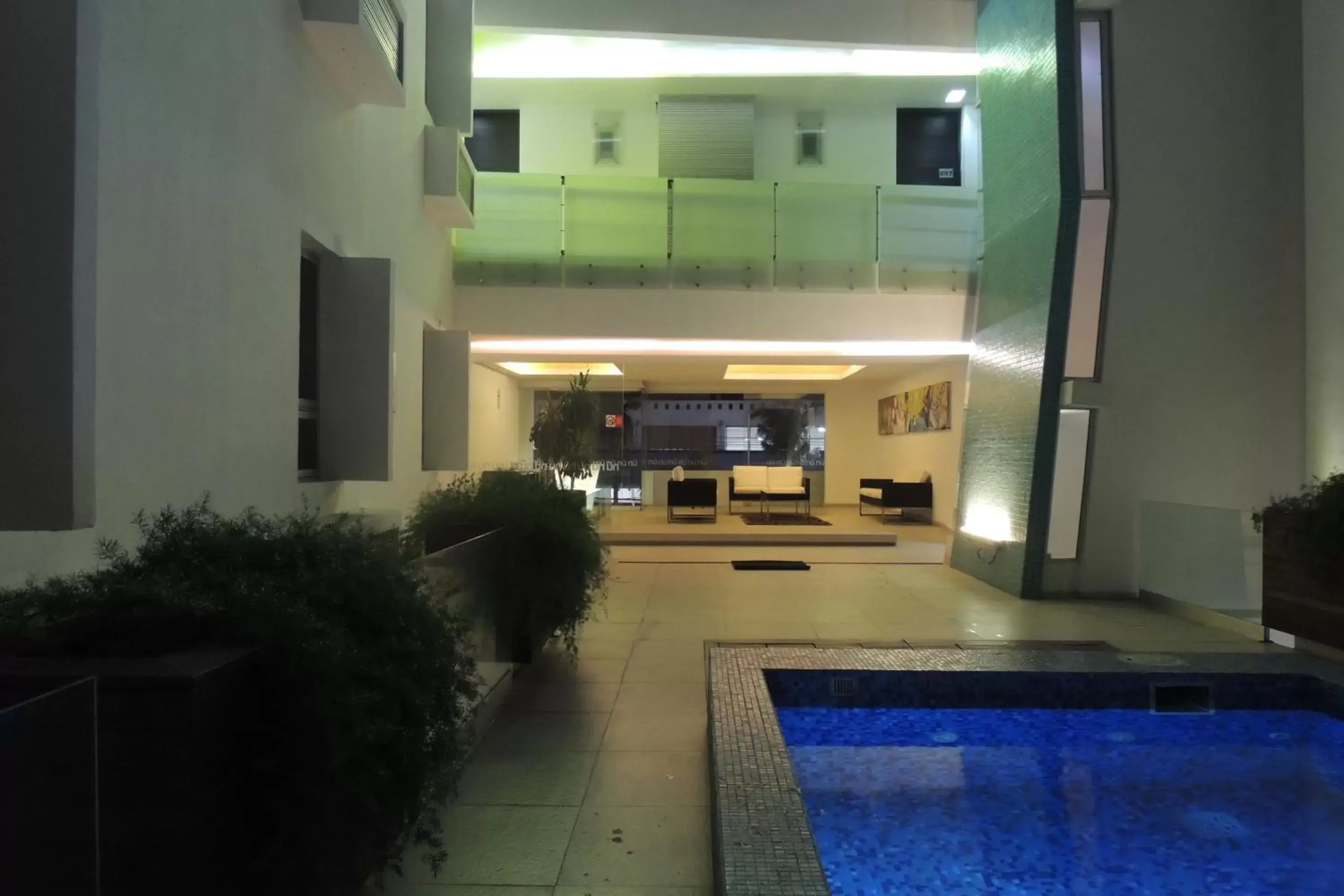 Night, Swimming Pool in Nu Hotel