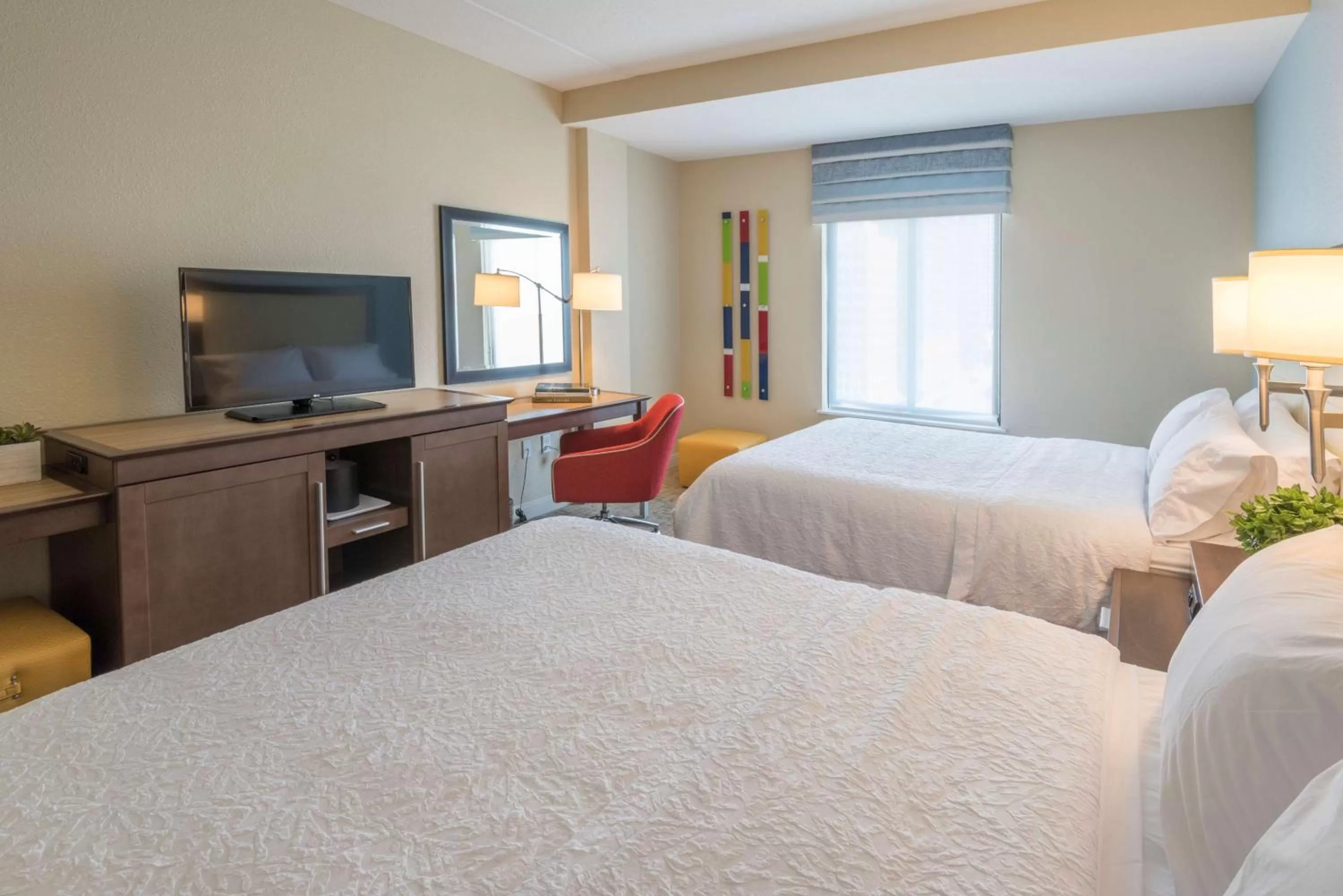 Executive Family Room with Two Queen Beds - Non-Smoking in Hampton Inn & Suites Tulsa Downtown, Ok