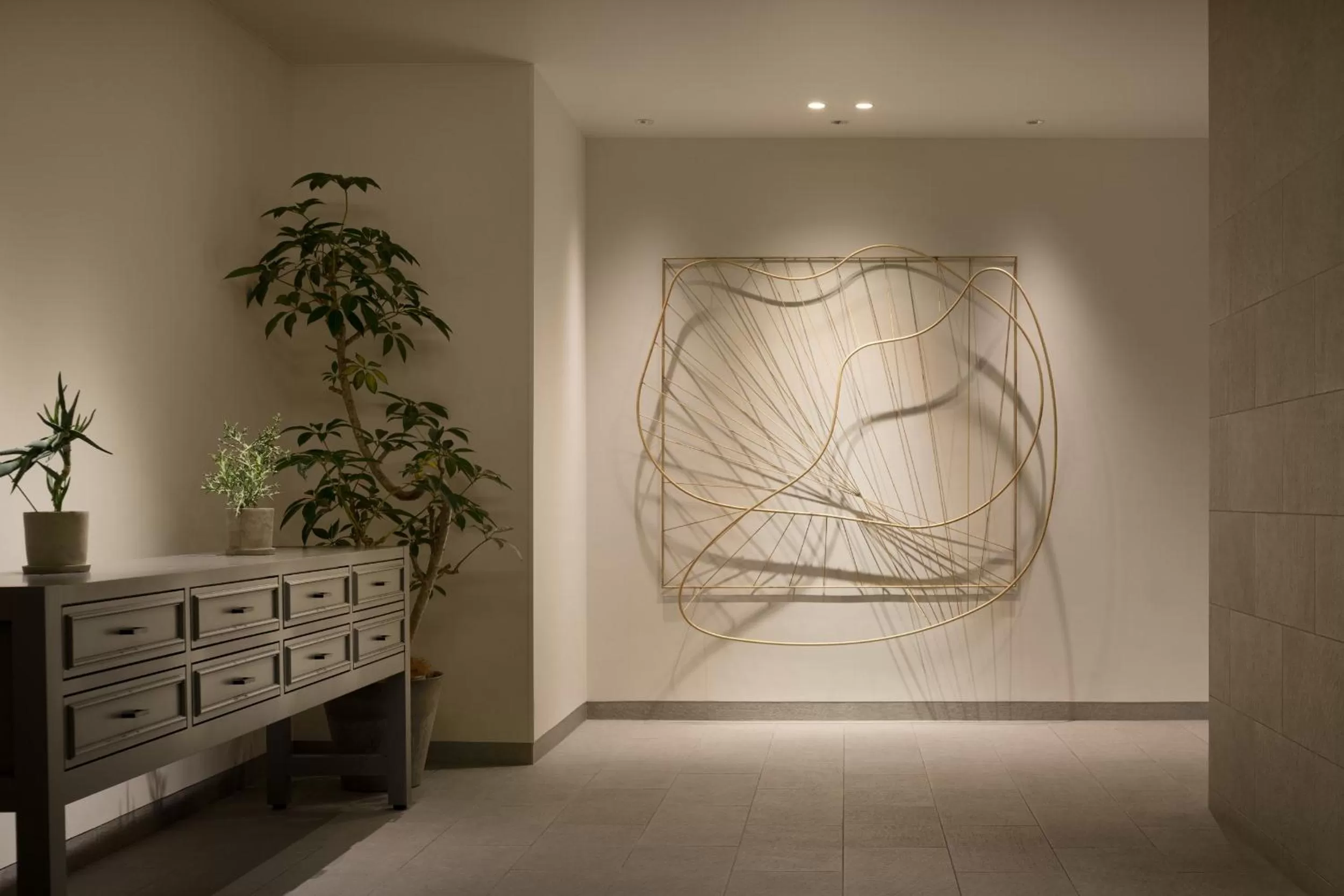 Decorative detail in Vessel Inn Sakae Station