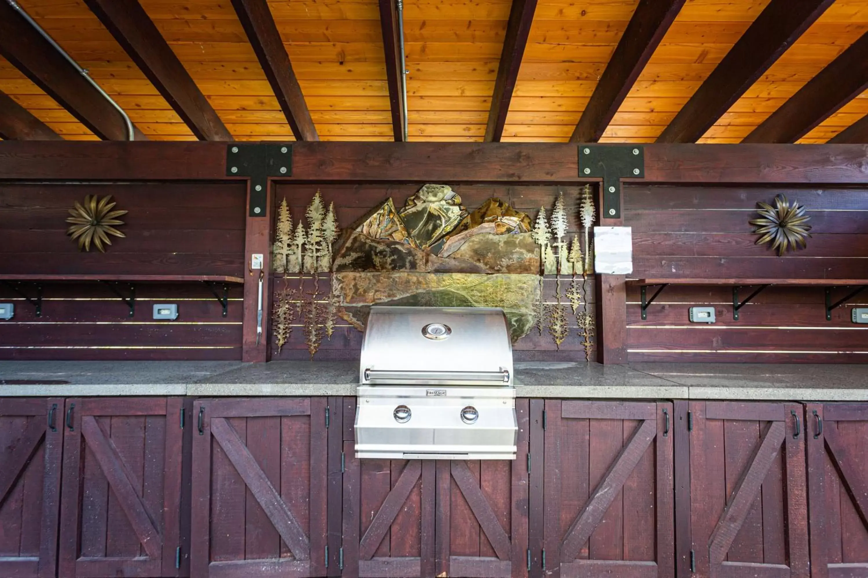 BBQ facilities in Fernie Fox Hotel