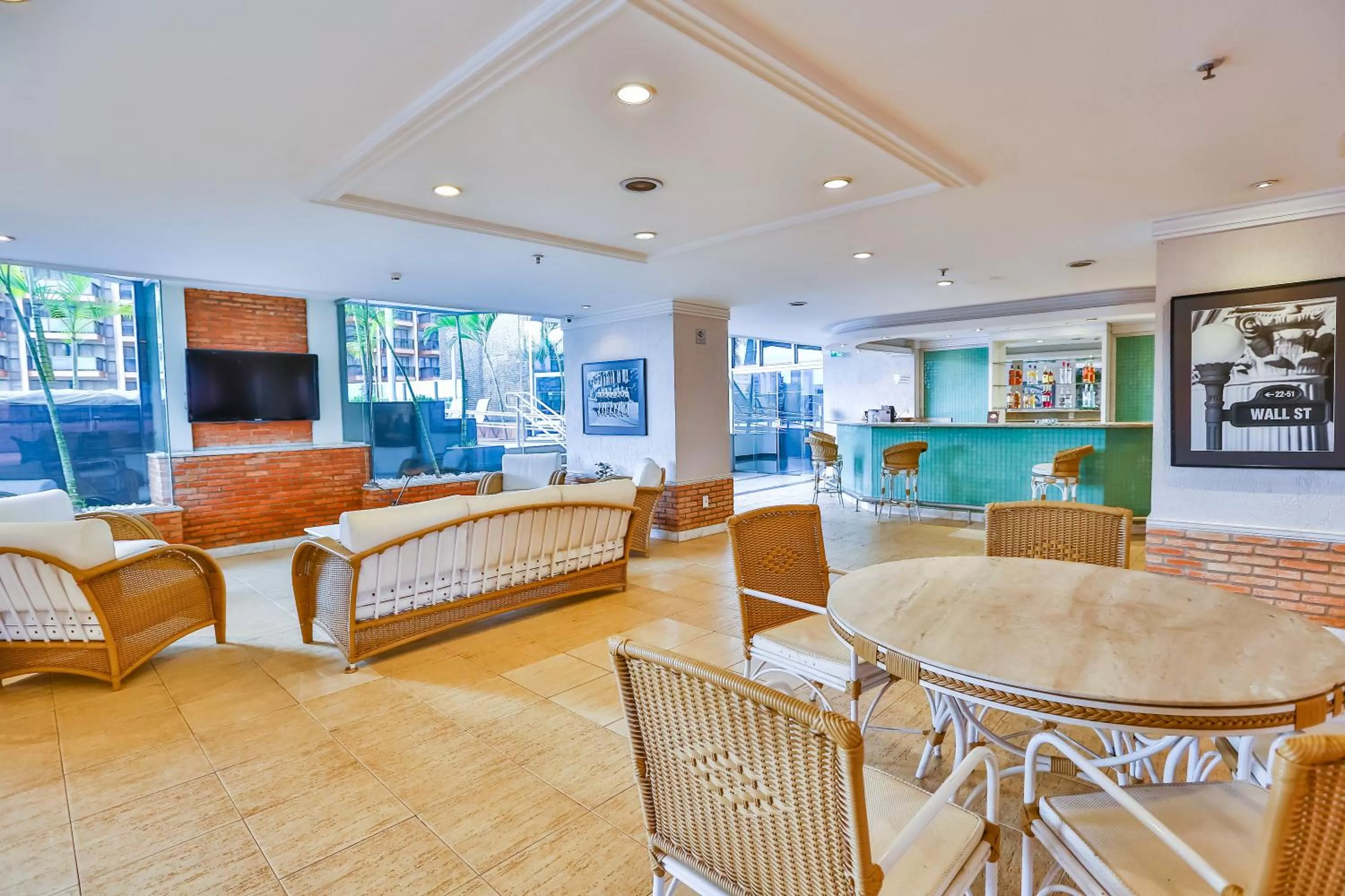 Lounge or bar in Manhattan Plaza