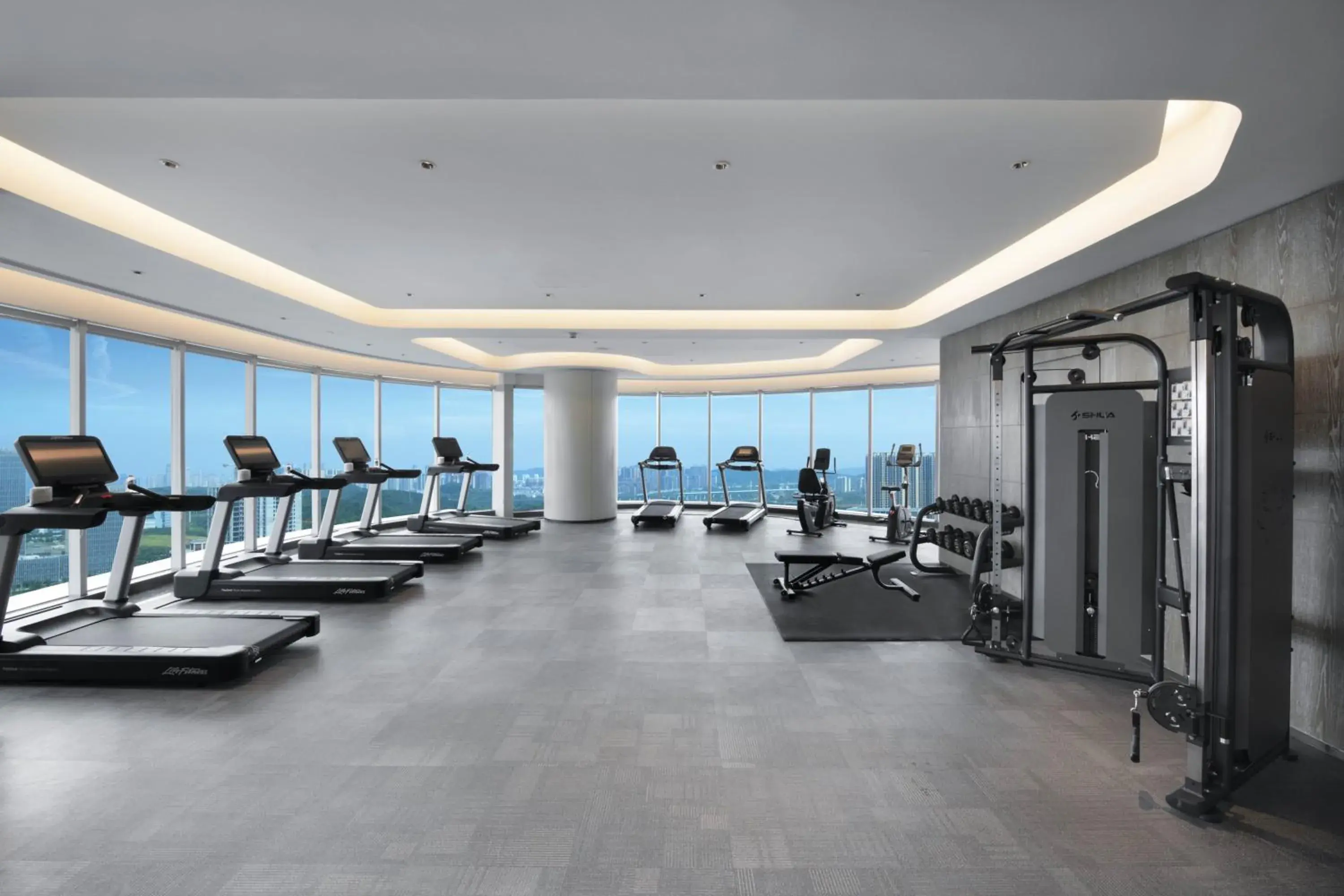 Fitness centre/facilities, Fitness Center/Facilities in Crowne Plaza Wuhan Optics Valley, an IHG Hotel