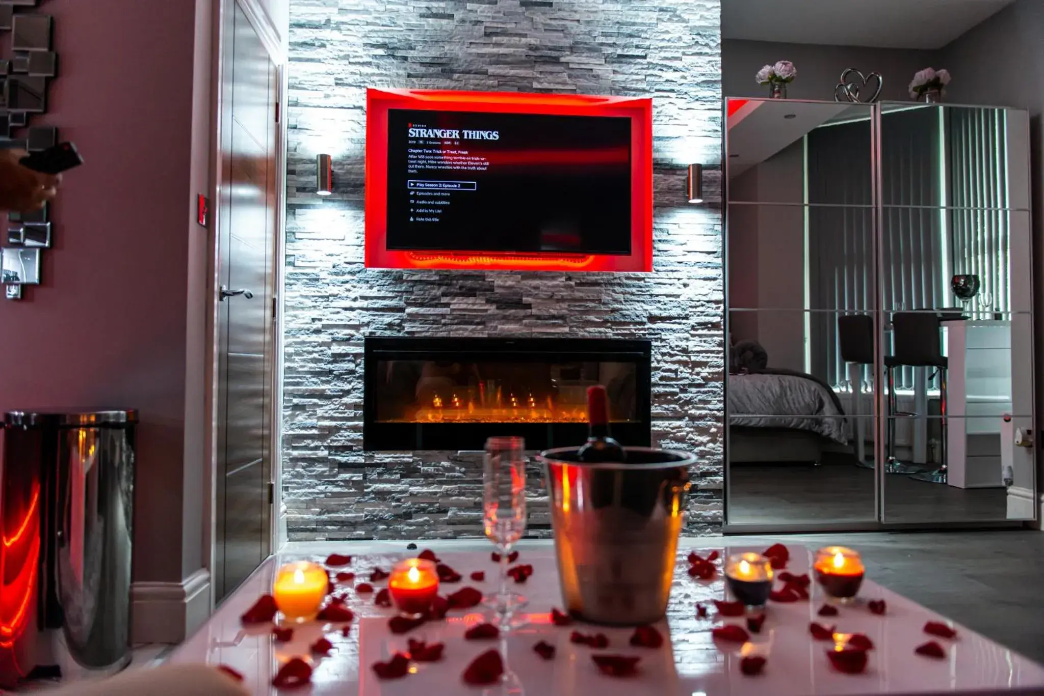 Living room in Aphrodite Suites