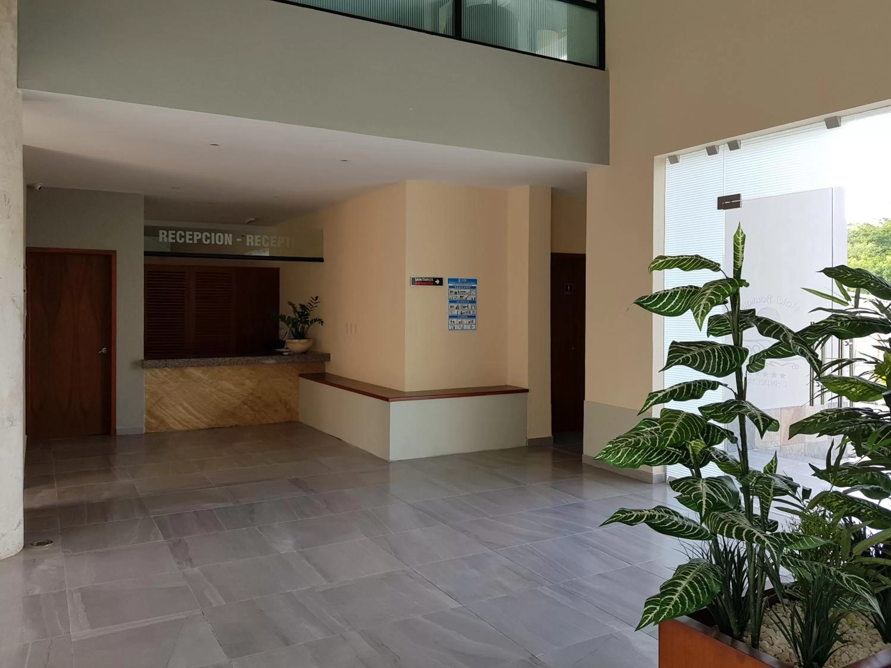 Lobby or reception in Hotel Boutique La Toja Campeche