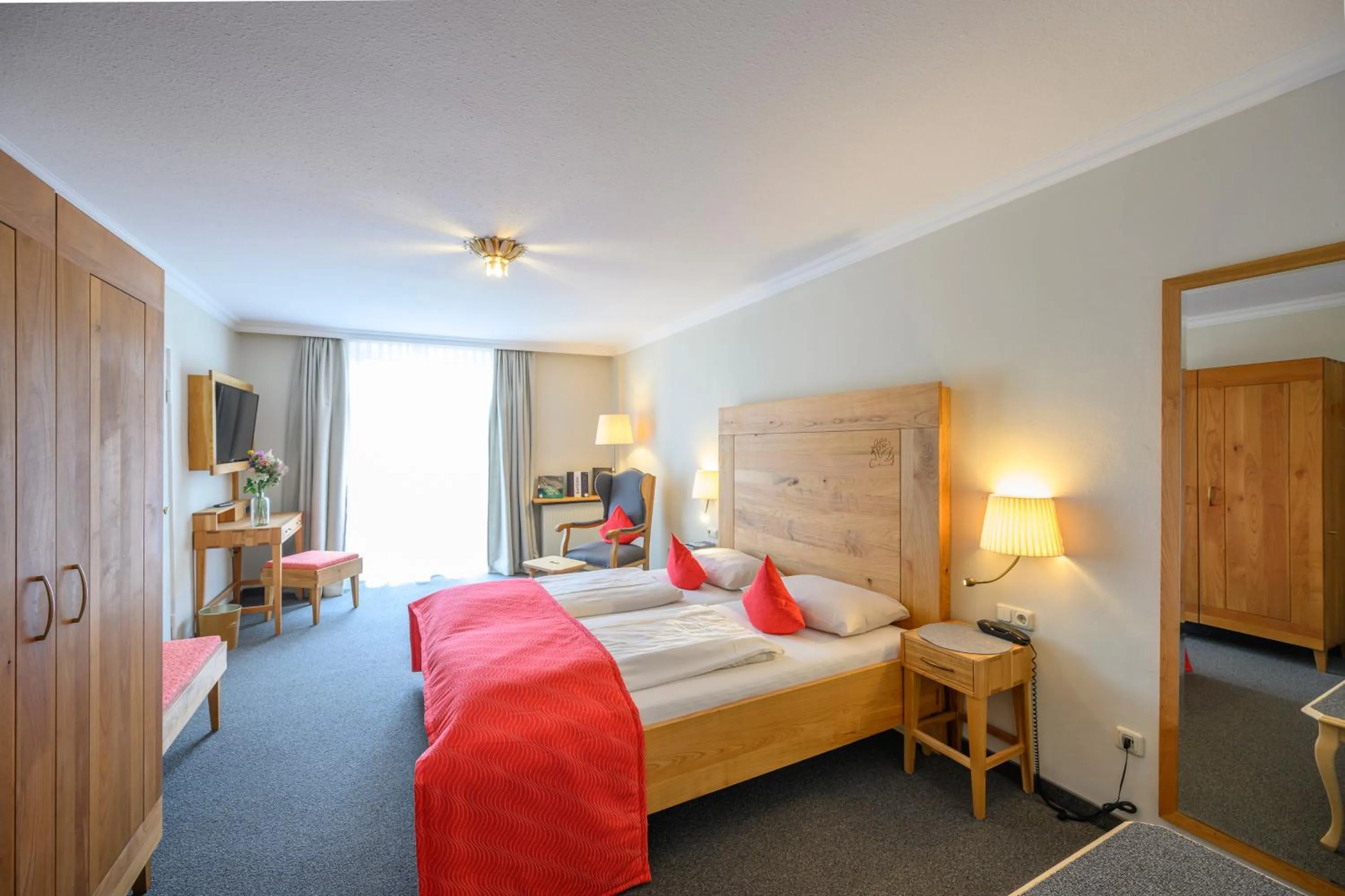 Photo of the whole room, Bed in Biohotel Garmischer Hof