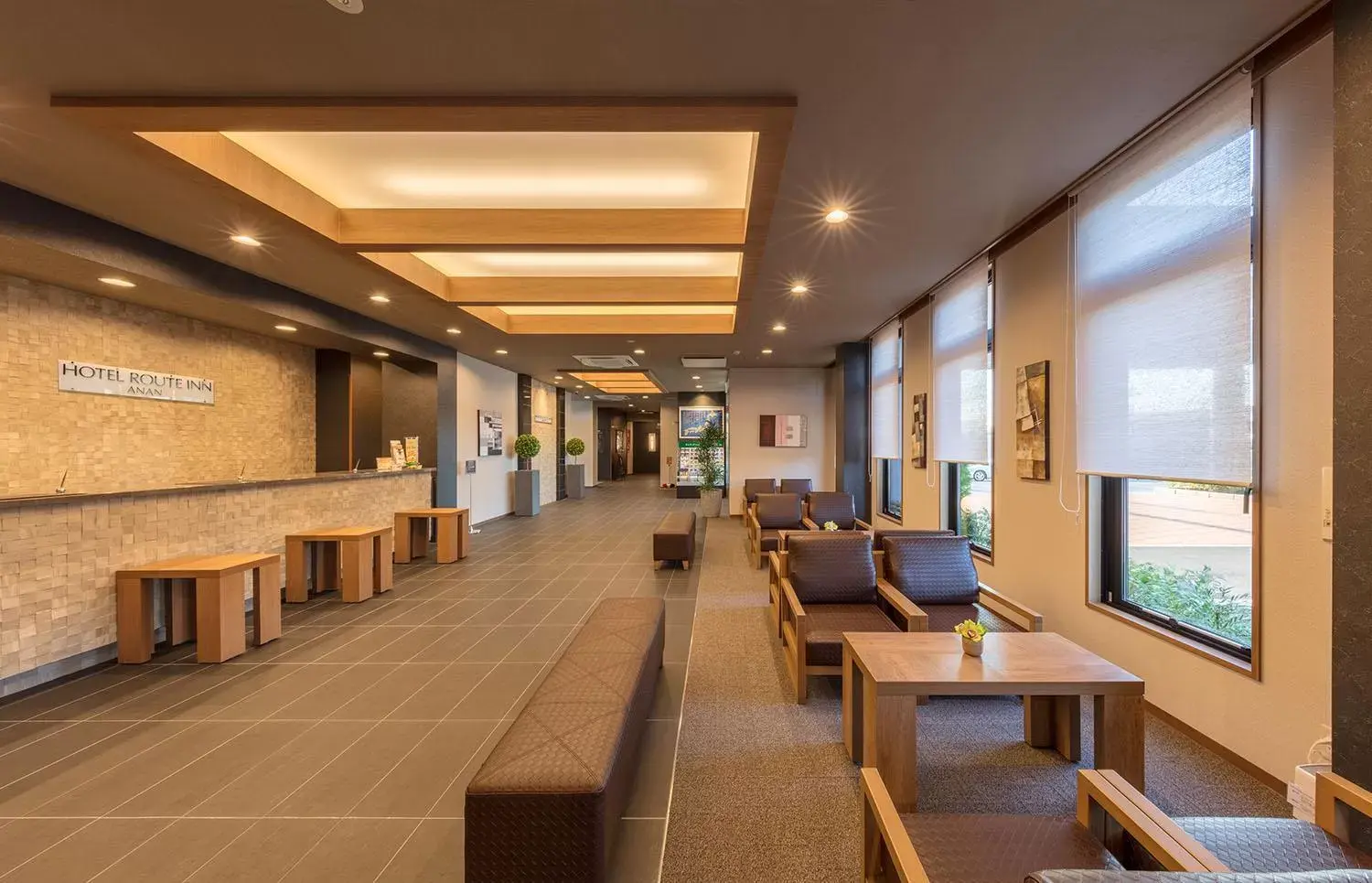 Lobby or reception in Hotel Route-Inn Anan Lobby or reception in Hotel Route-Inn Anan