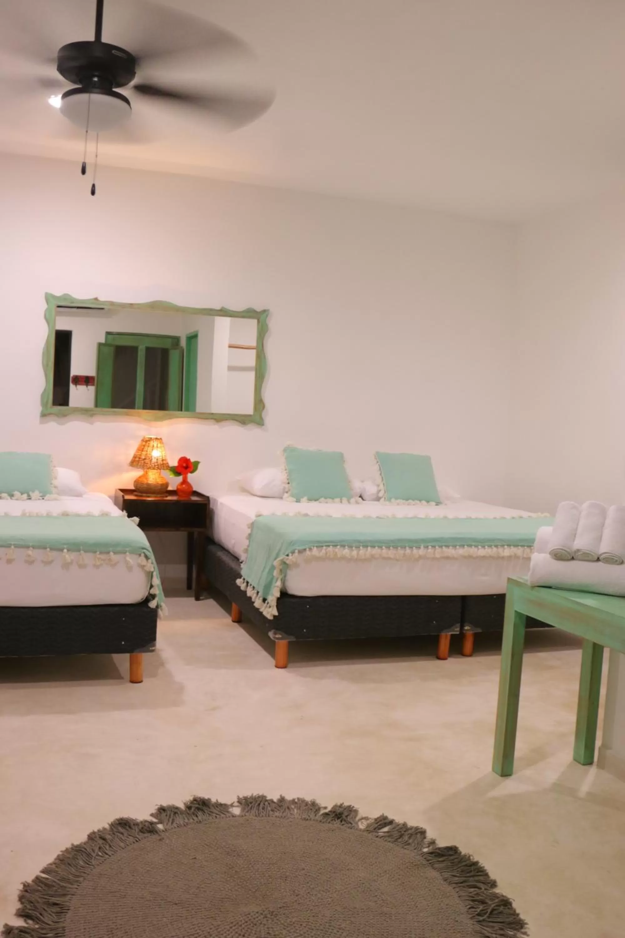 Photo of the whole room, Bed in Punta Piedra Beach Posada