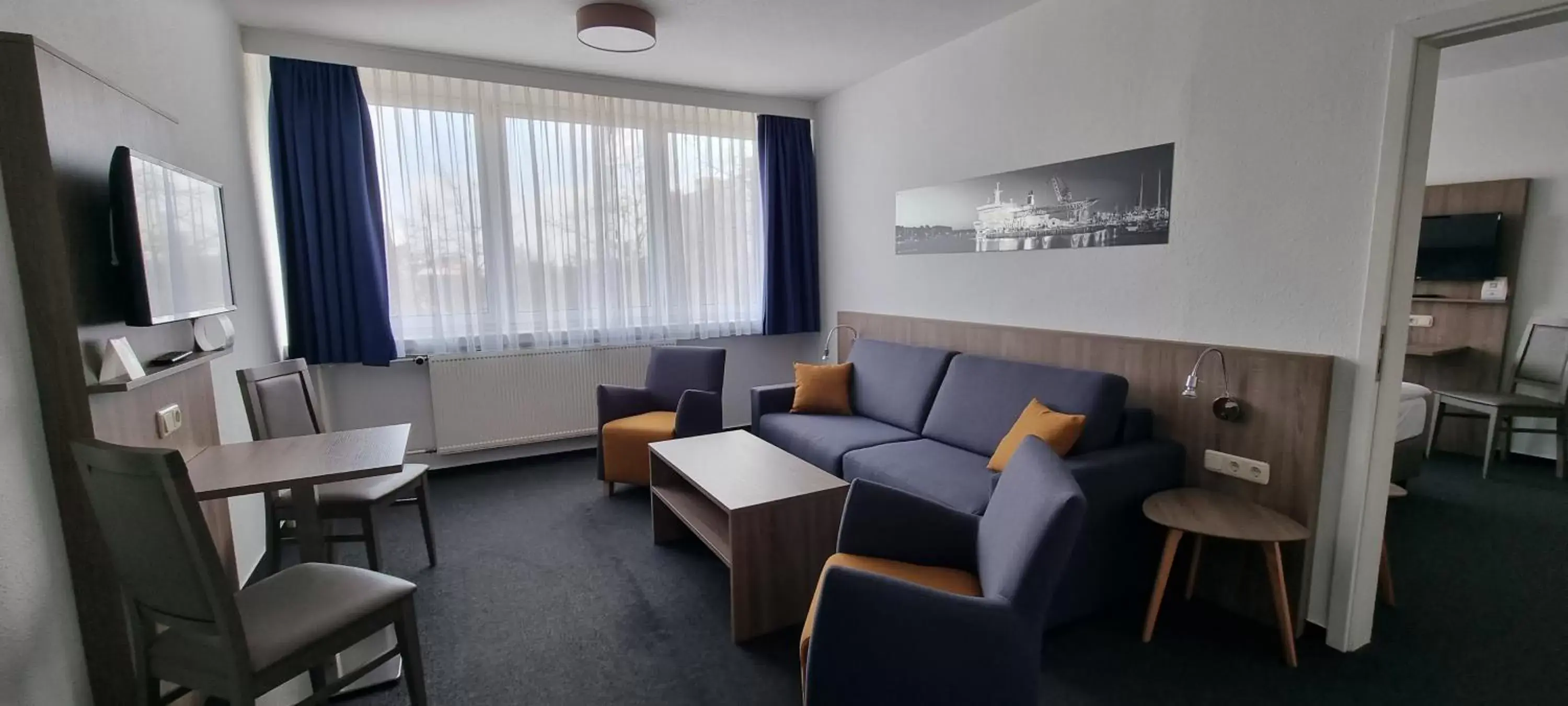 Living room, Seating Area in Gästehaus Rostock Lütten Klein