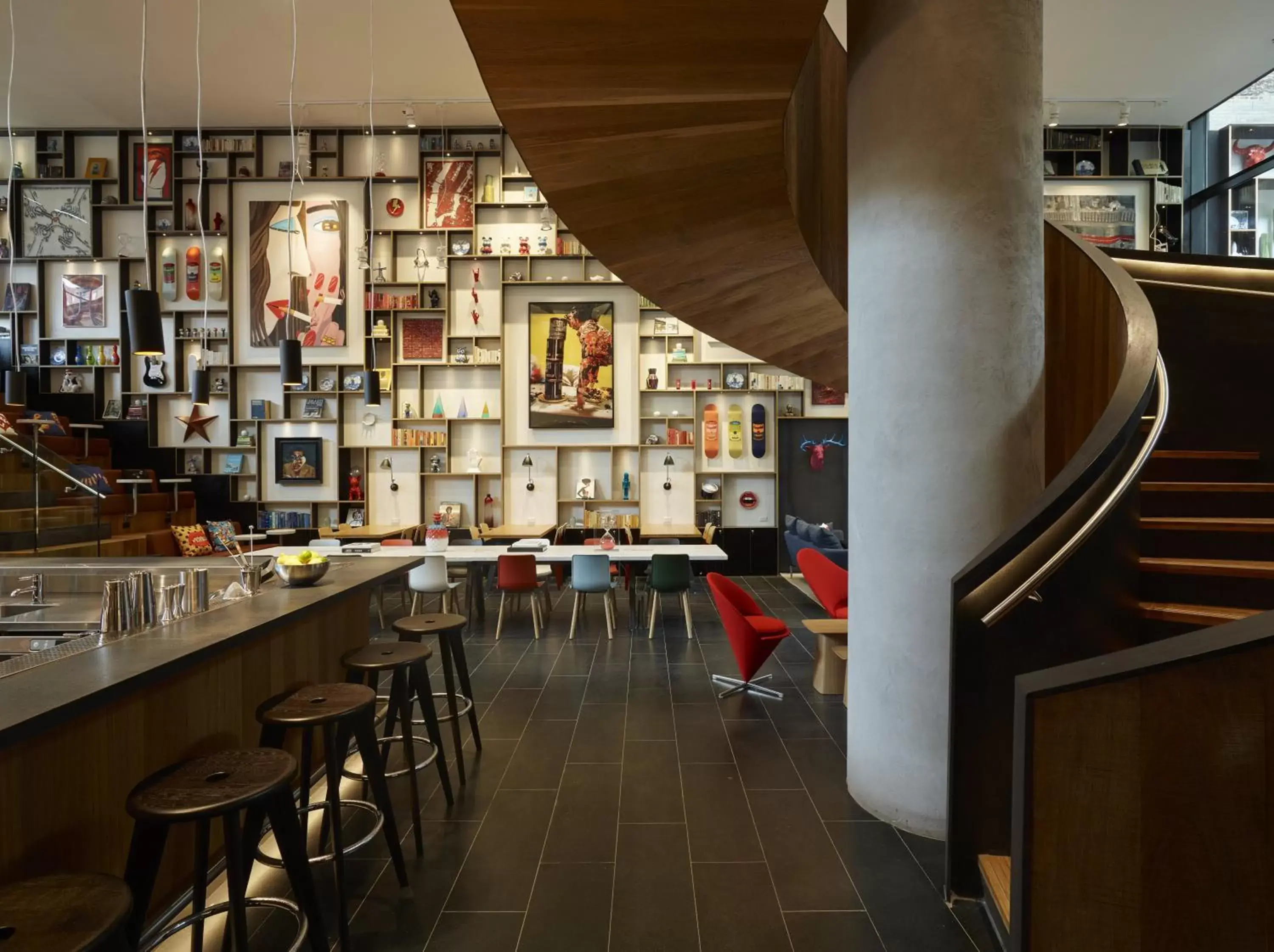 Lobby or reception, Restaurant/Places to Eat in citizenM New York Bowery