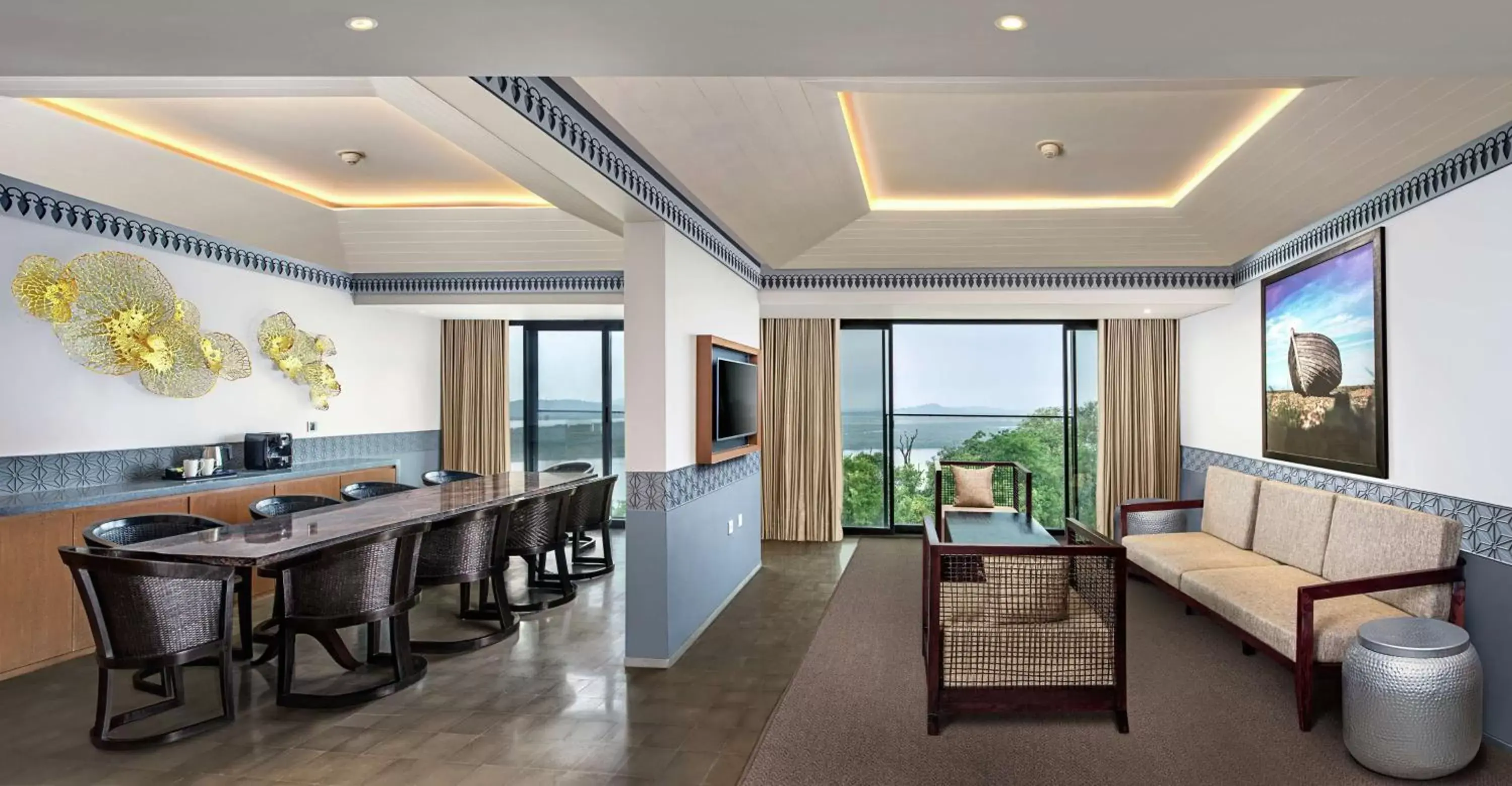 Living room in DoubleTree by Hilton Goa - Panaji