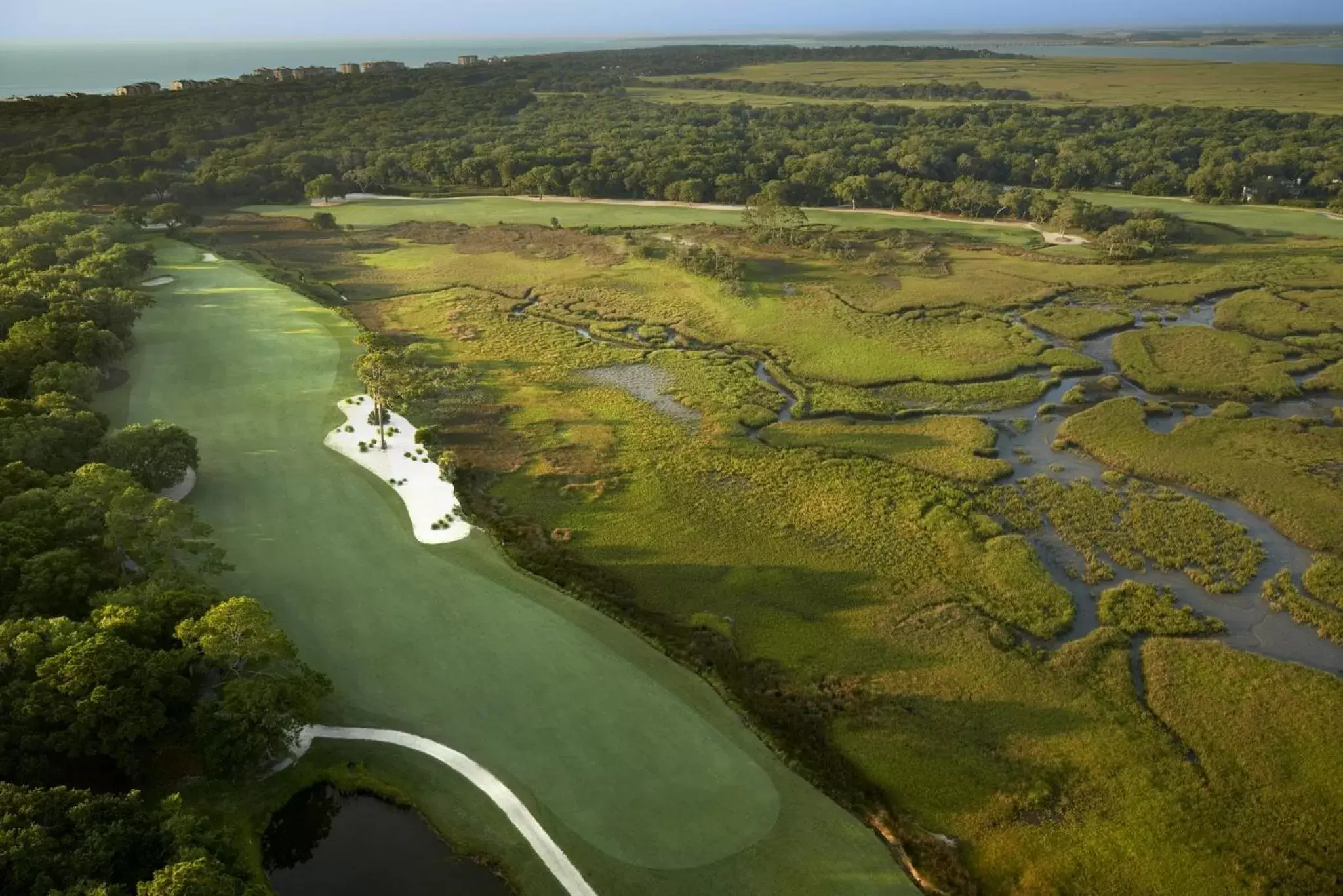 Golfcourse, Bird's-eye View in Omni Amelia Island Resort Golfcourse, Bird's-eye View in Omni Amelia Island Resort