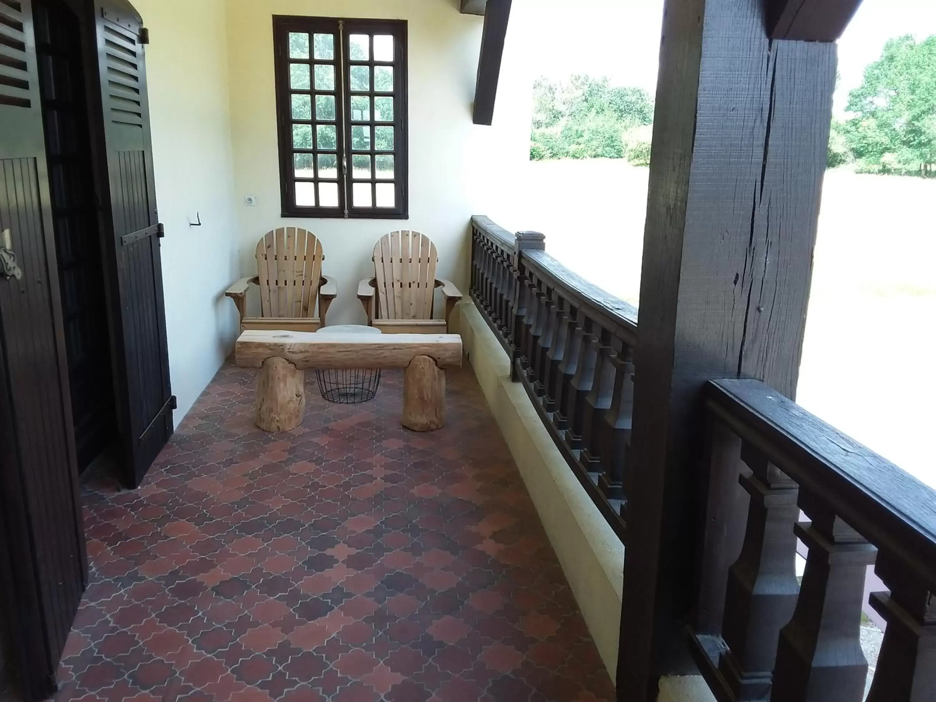 Balcony/Terrace, Seating Area in maison d'hôtes labastide