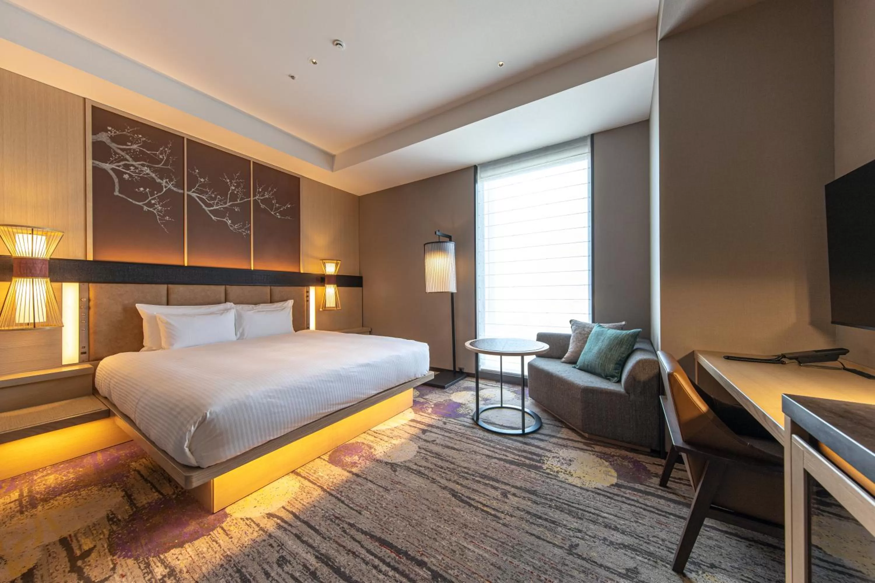 Photo of the whole room, Bed in THE BLOSSOM HAKATA Premier