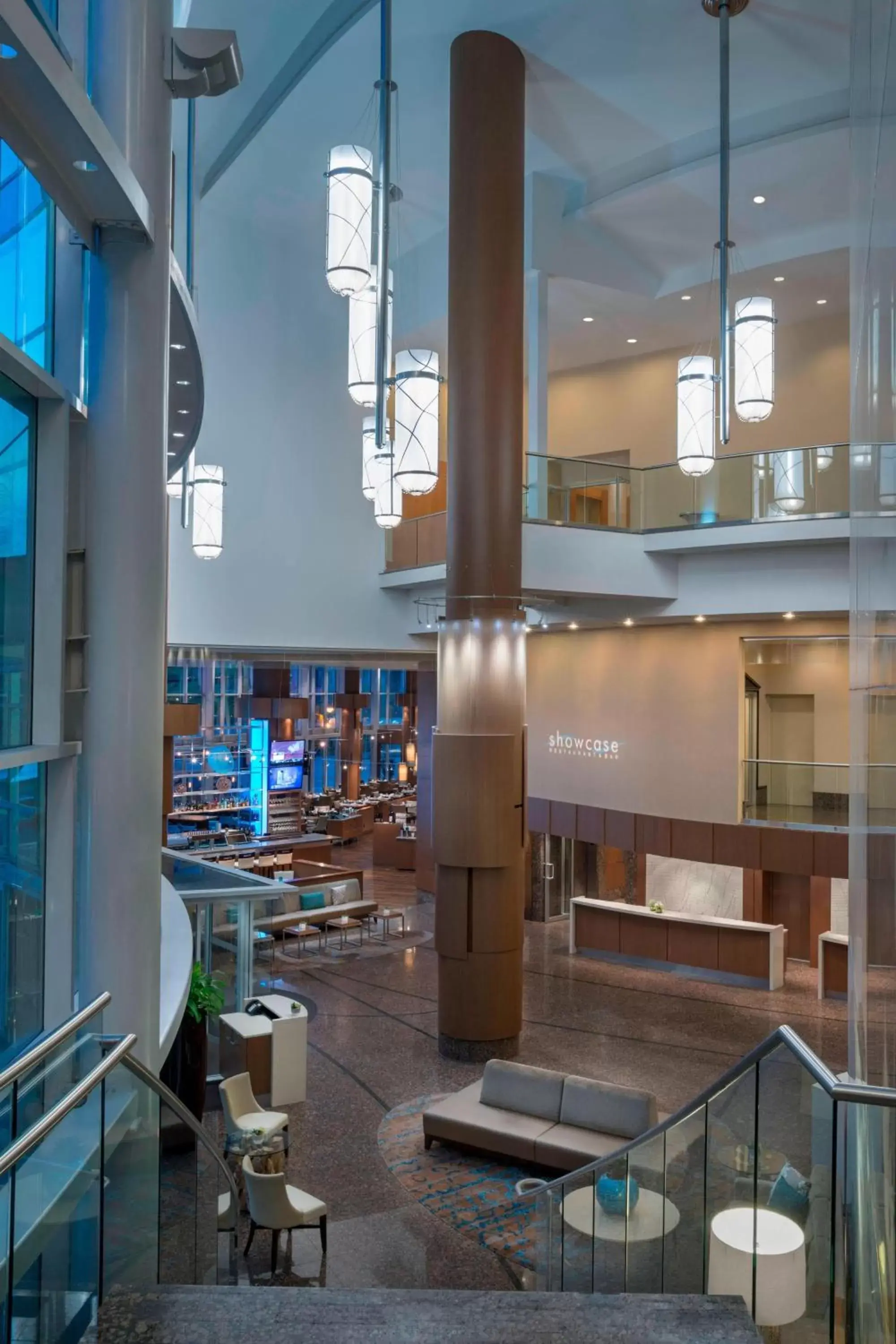 Lobby or reception in Vancouver Marriott Pinnacle Downtown Hotel