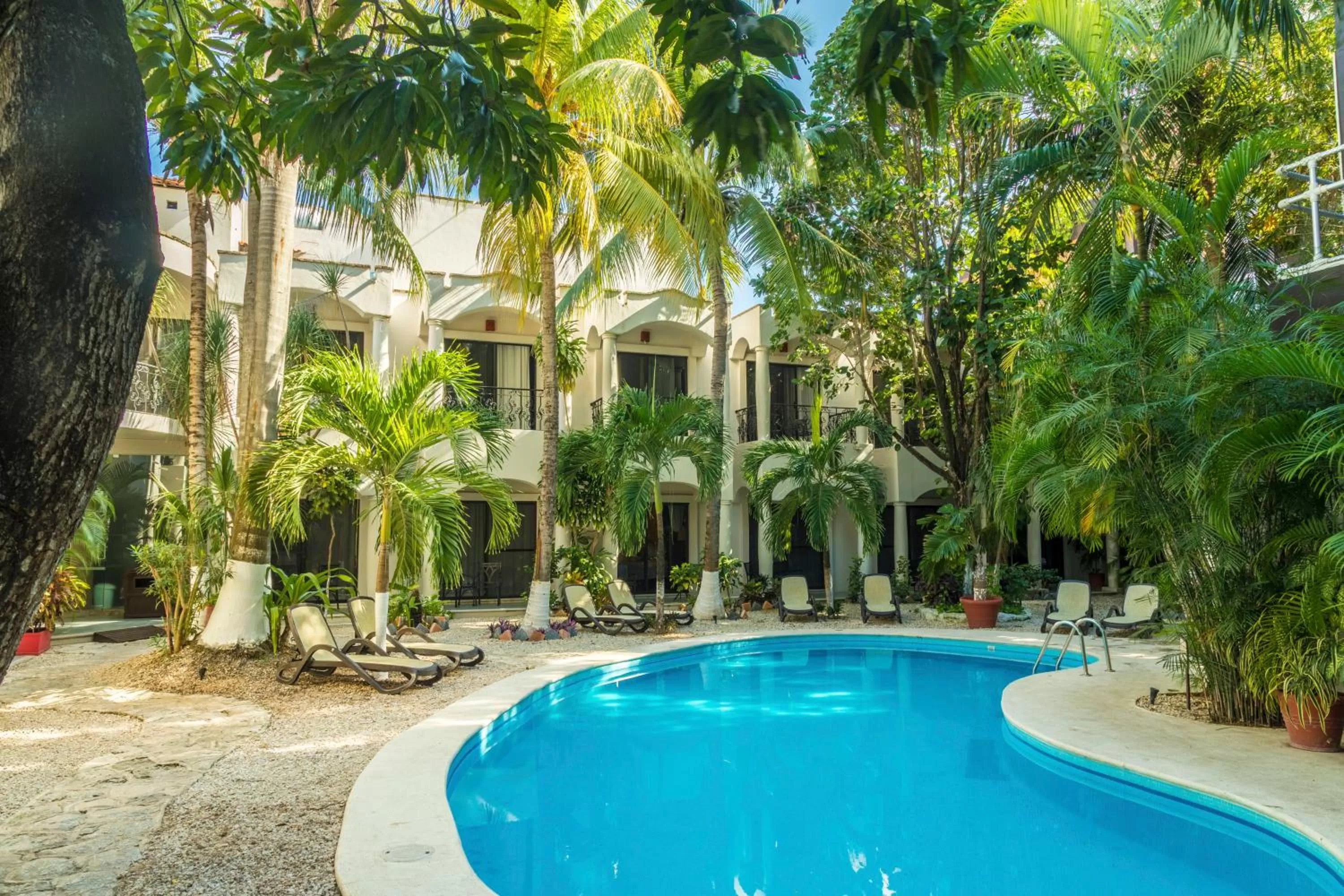 Garden view in Hacienda Paradise Hotel
