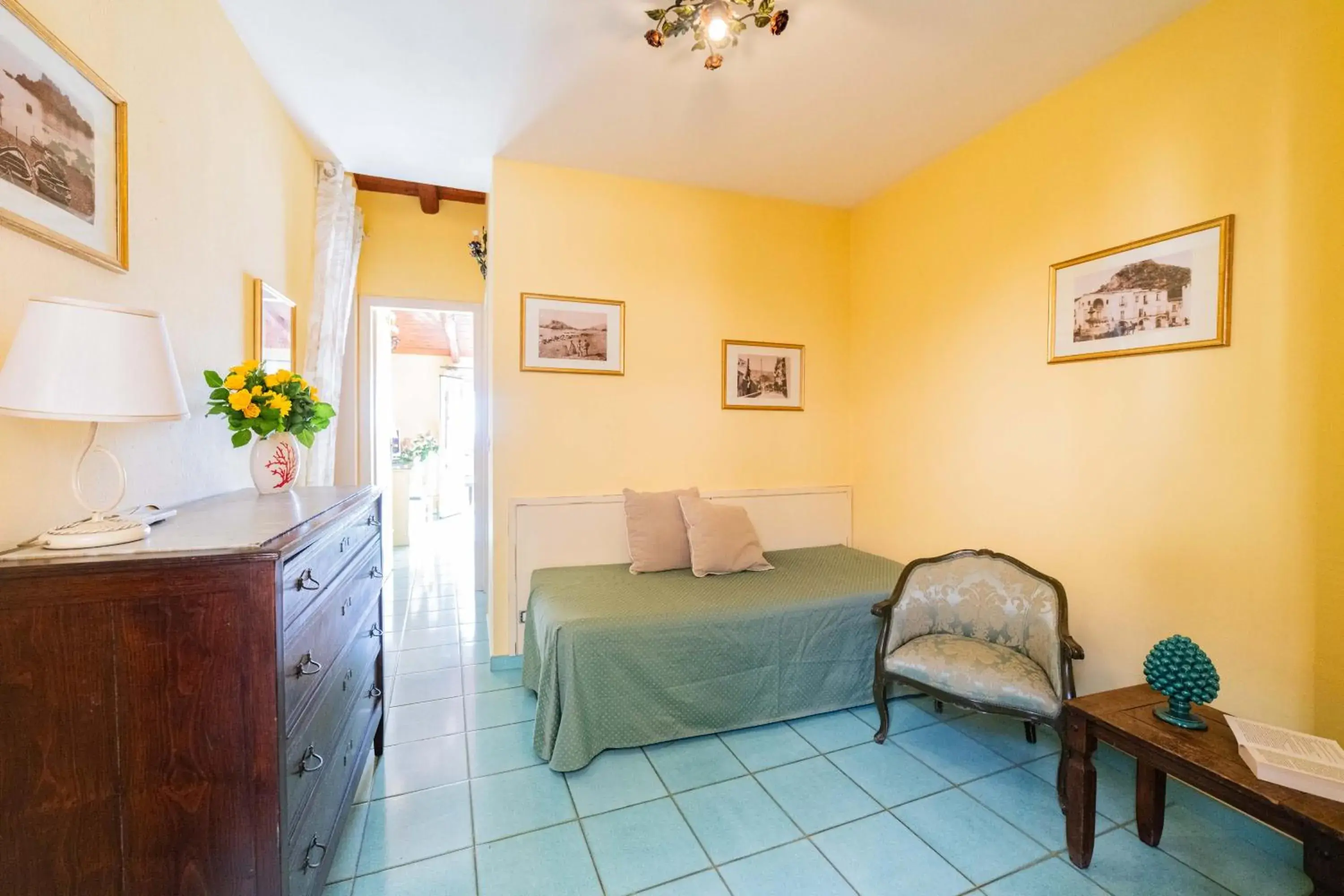 Living room, Bed in Mendolia Beach Hotel