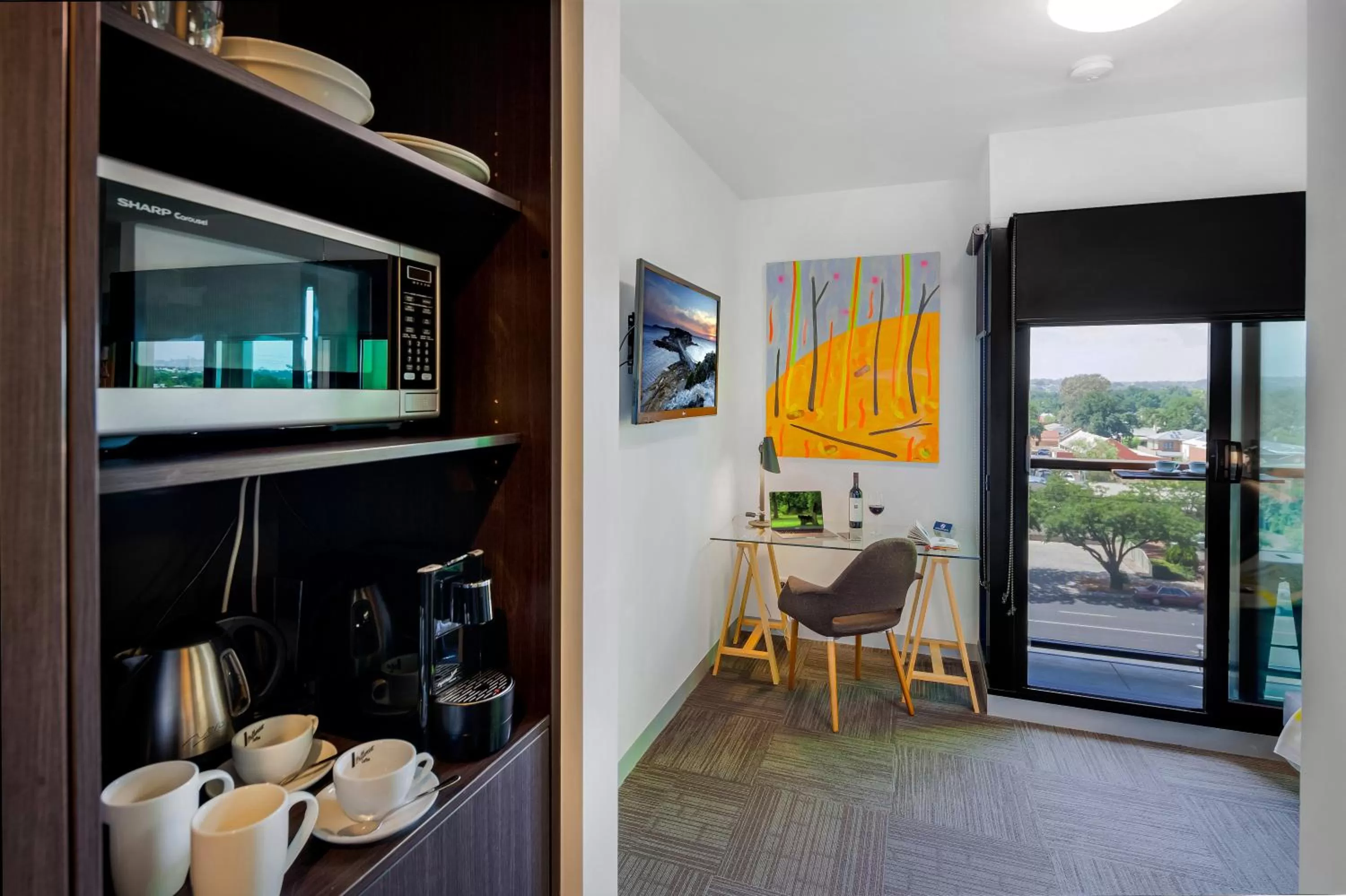 Living room in Mercure Bendigo Schaller