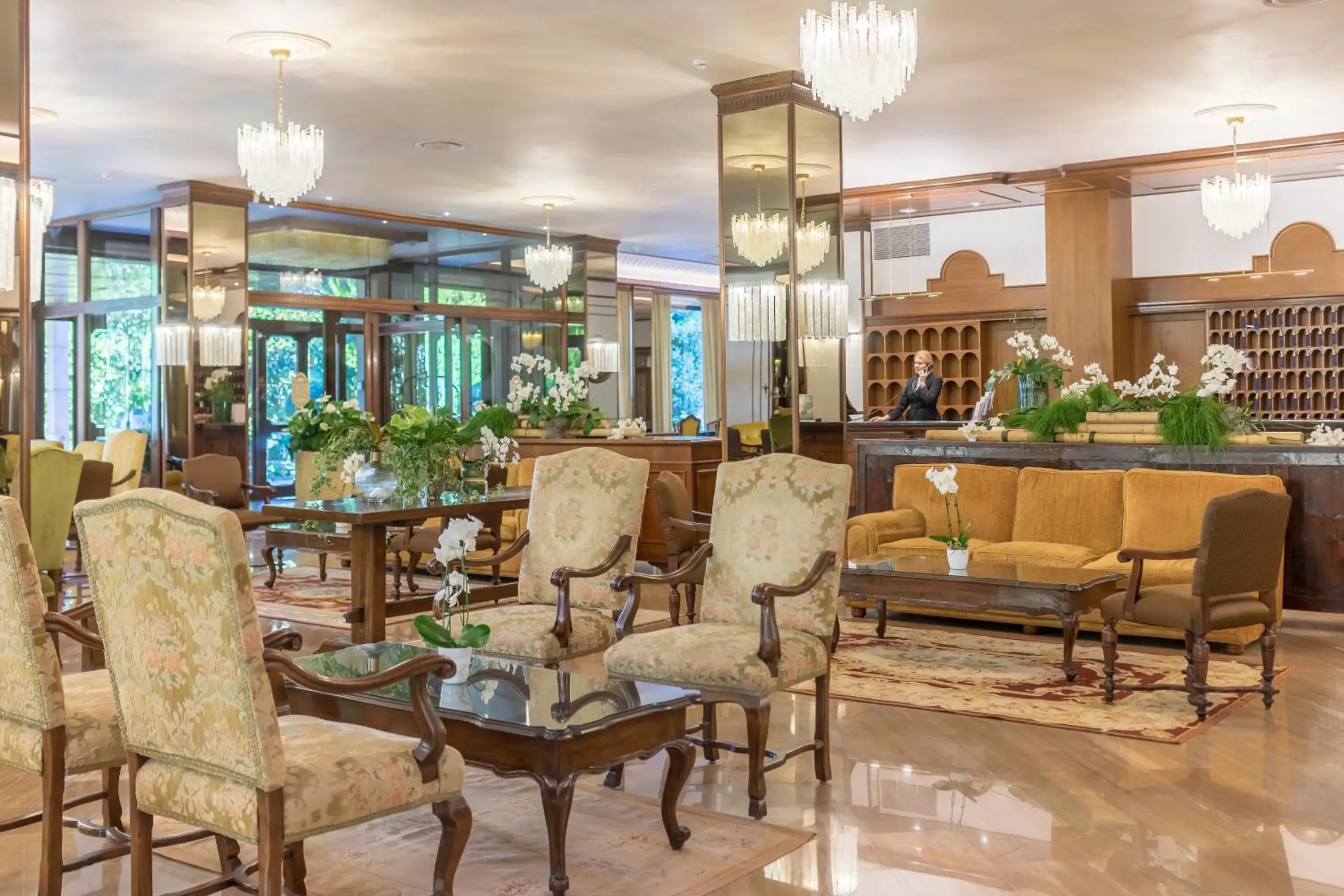 Lobby or reception, Lounge/Bar in Hotel President Terme