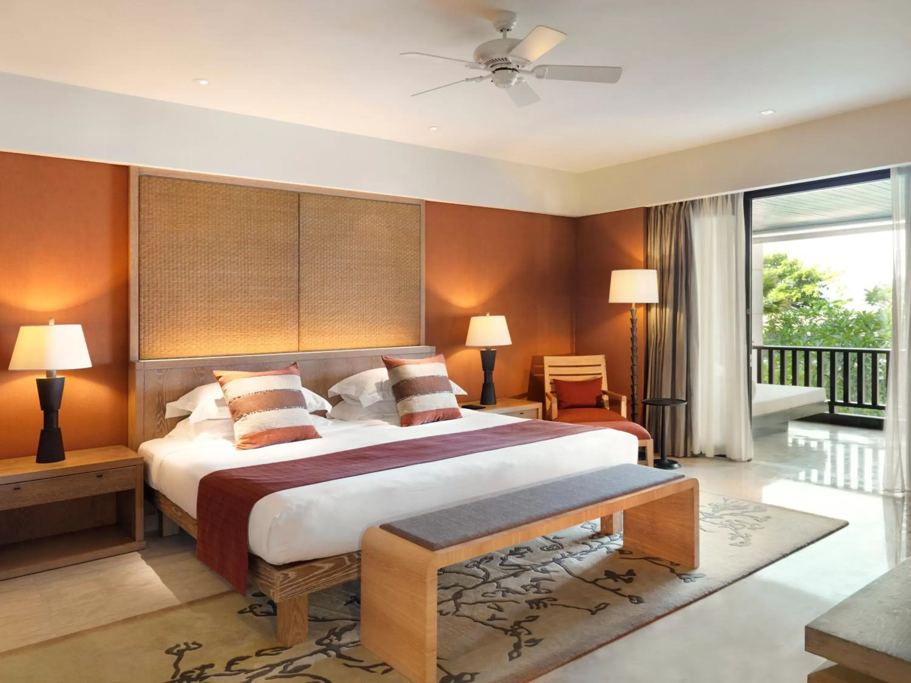 View (from property/room), Bed in Conrad Bali