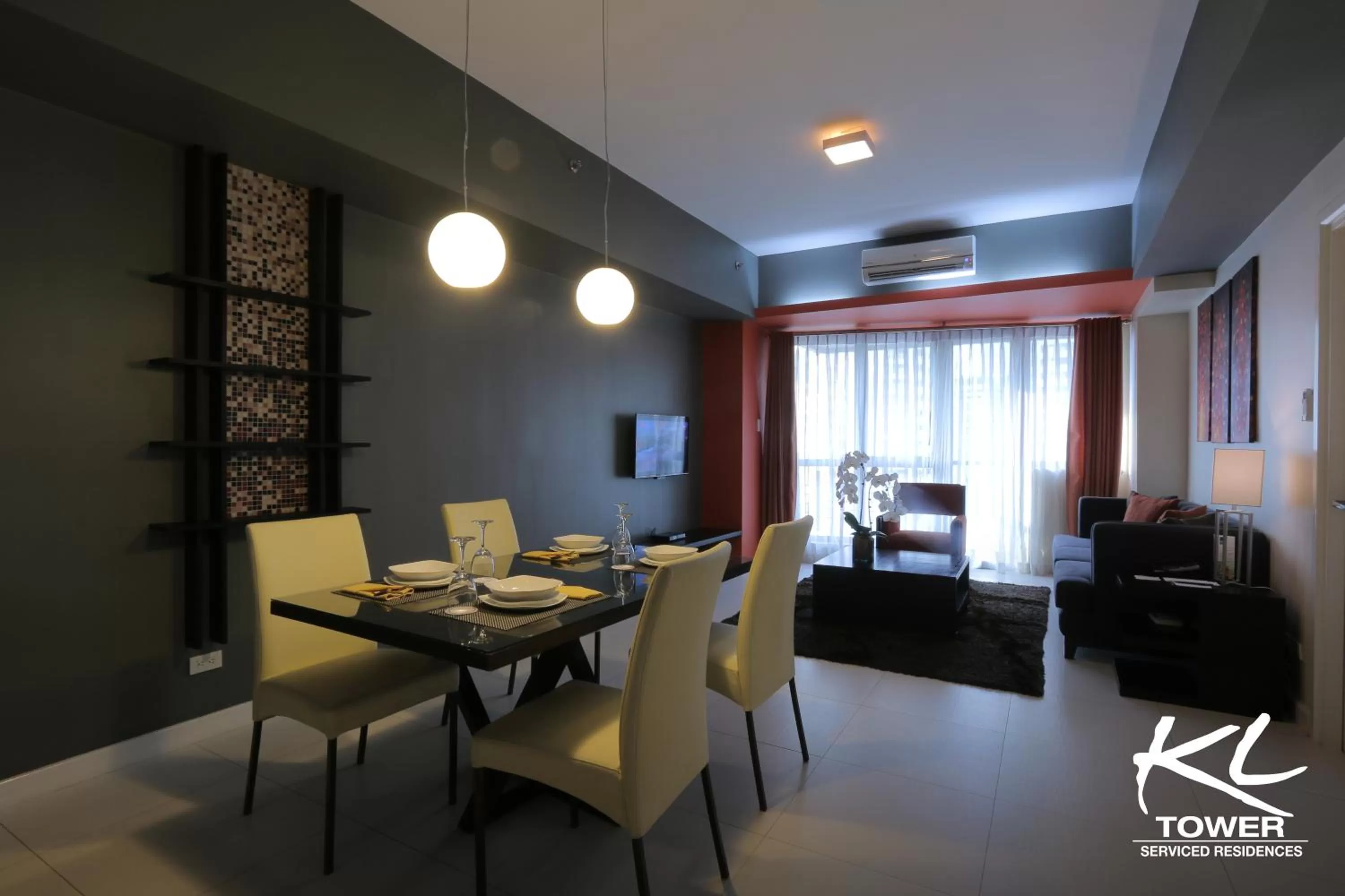 Living room in KL Serviced Residences Managed by HII