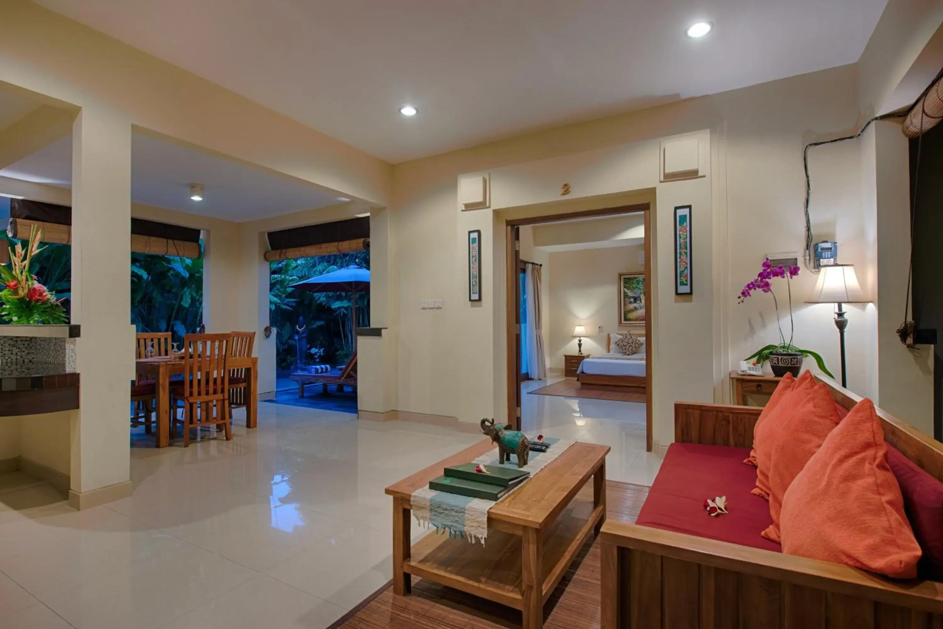 Living room, Seating Area in Kadiga Villas Ubud