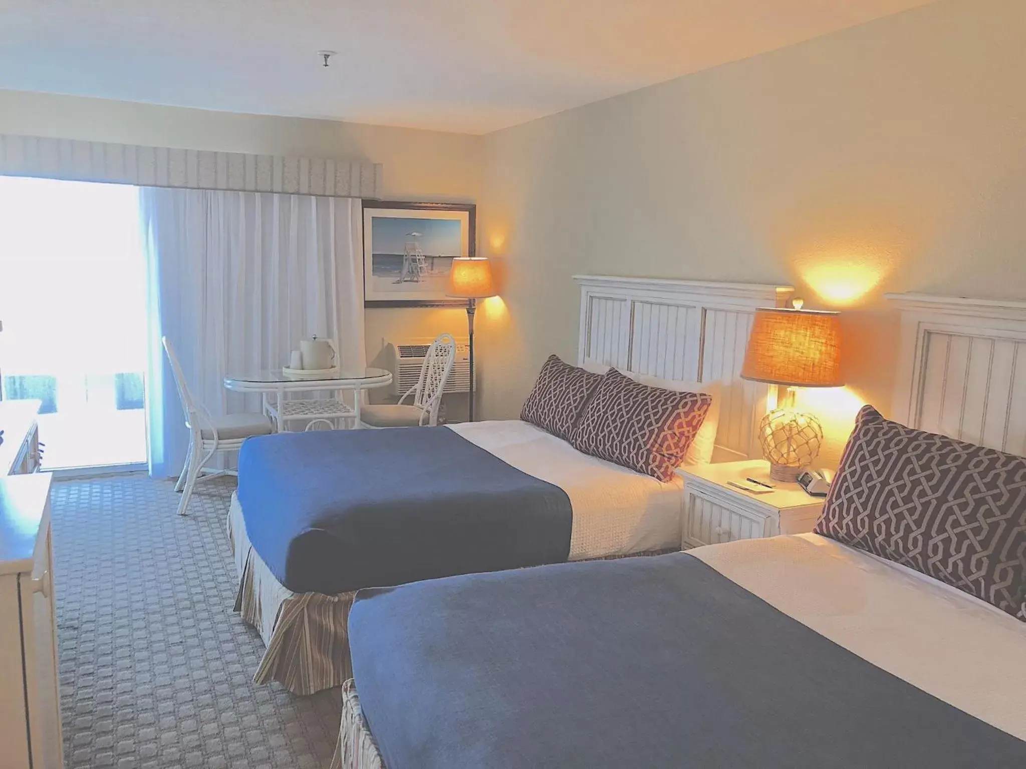 Bed in Atlantic View Hotel