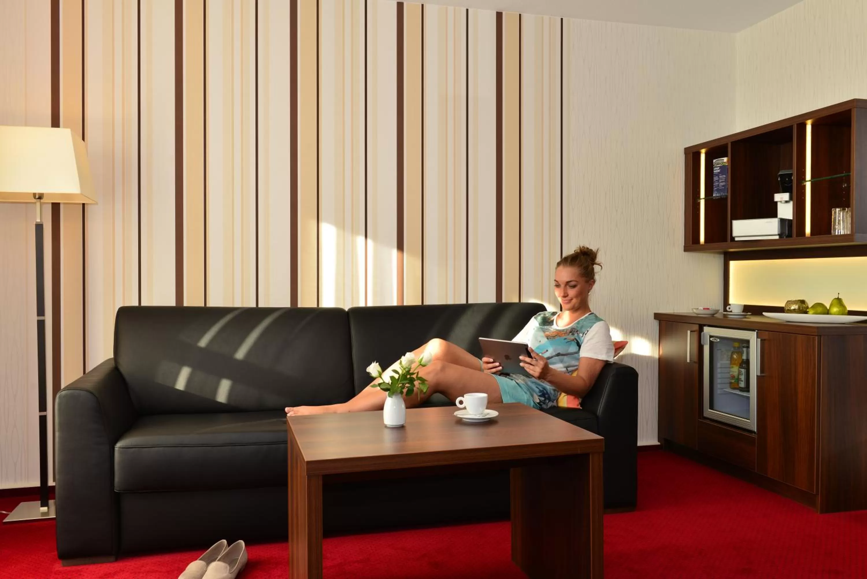 Seating area in Lobinger-Parkhotel