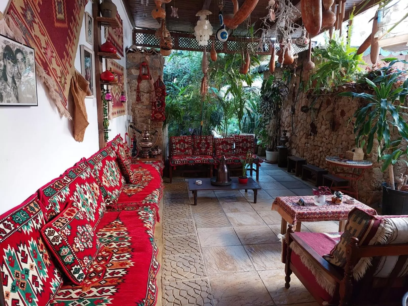 Seating area in Mystery Garden Guest House