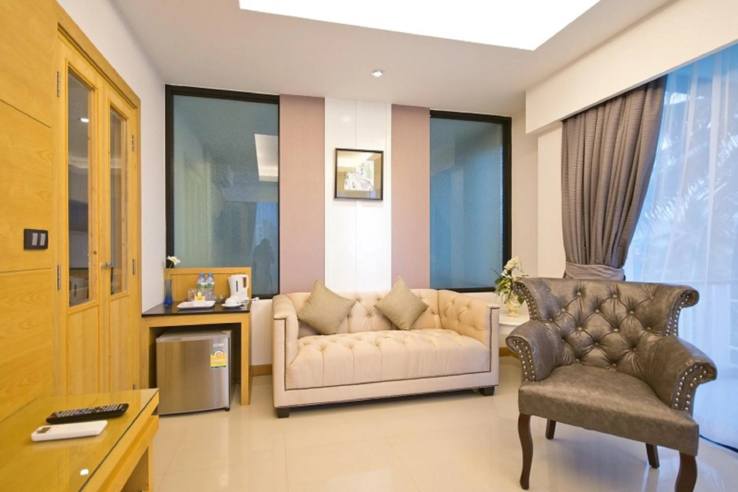 Seating area in The Par Phuket SHA Plus