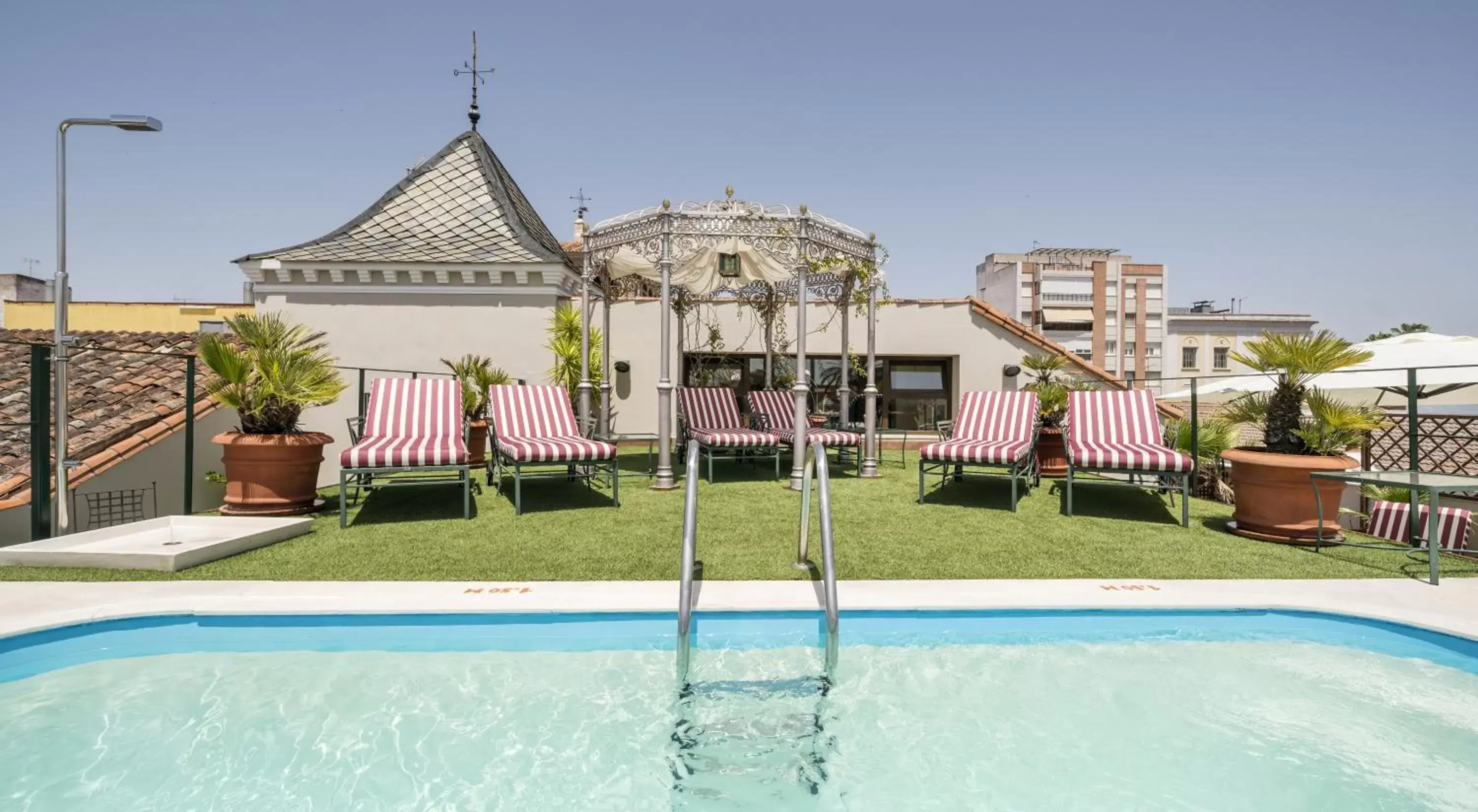 Swimming Pool in Hotel Ilunion Mérida Palace