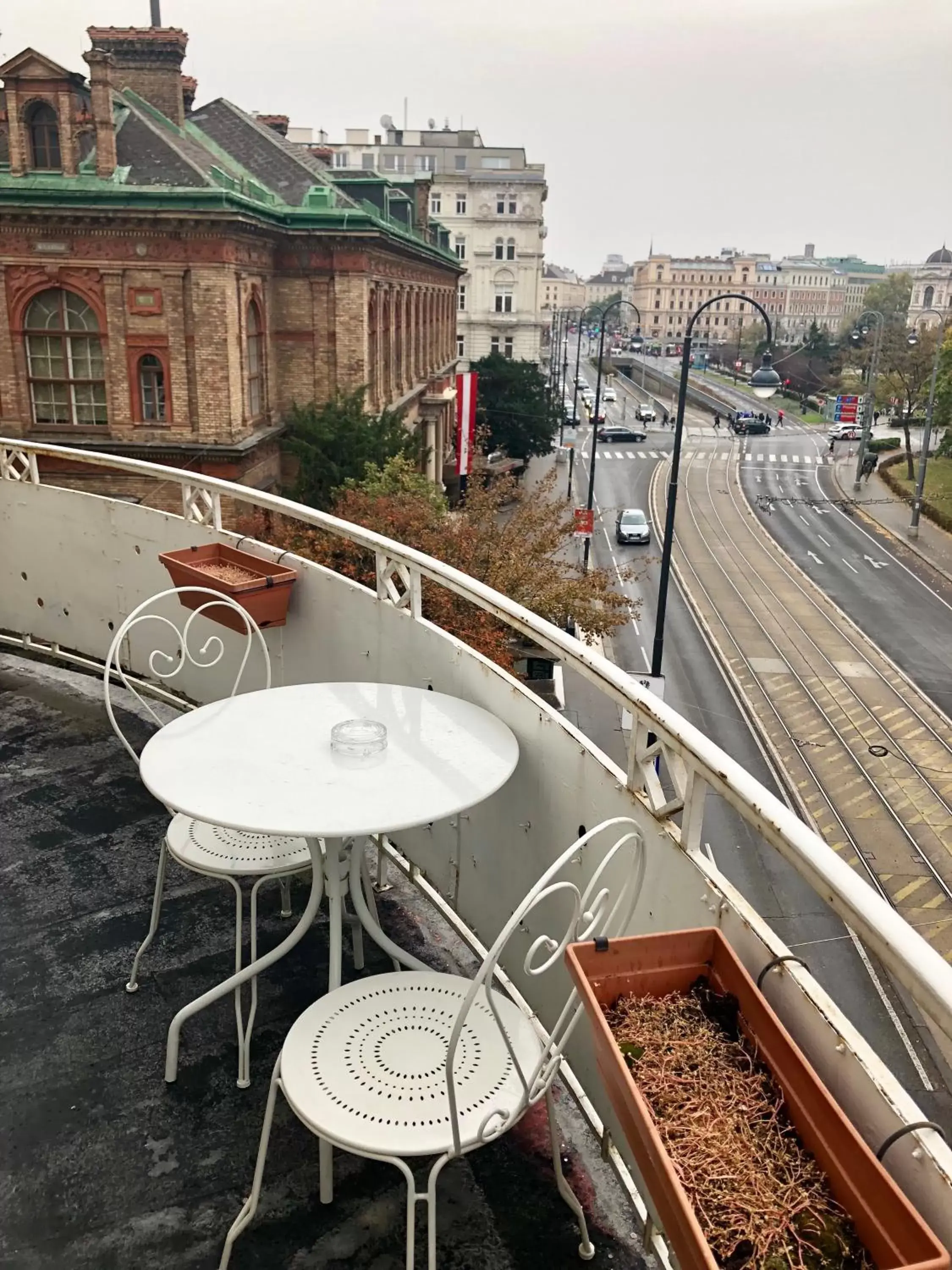 Balcony/Terrace in Hotel Pension Baron am Schottentor