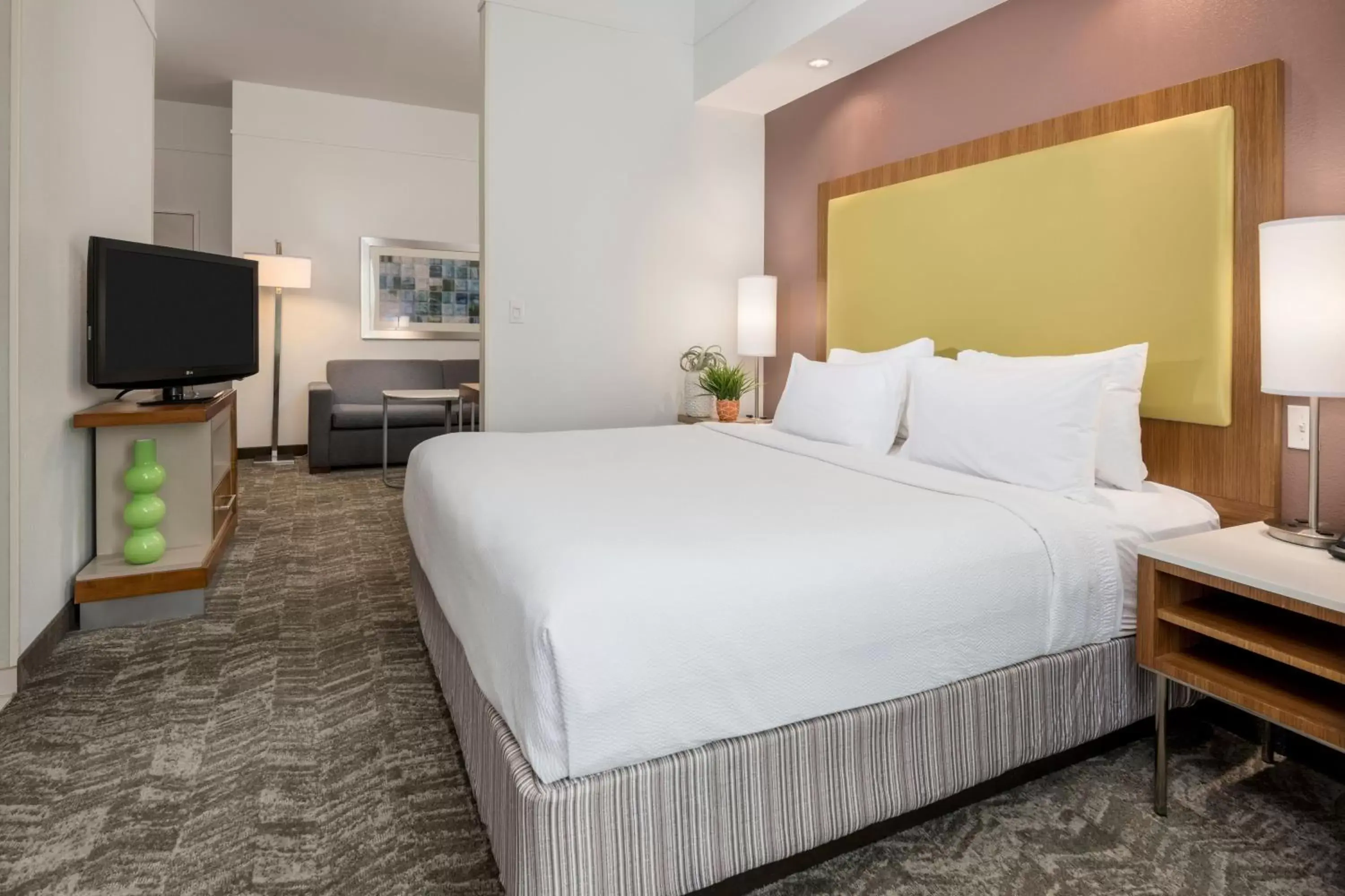 Bedroom, Bed in SpringHill Suites by Marriott Lafayette South at River Ranch