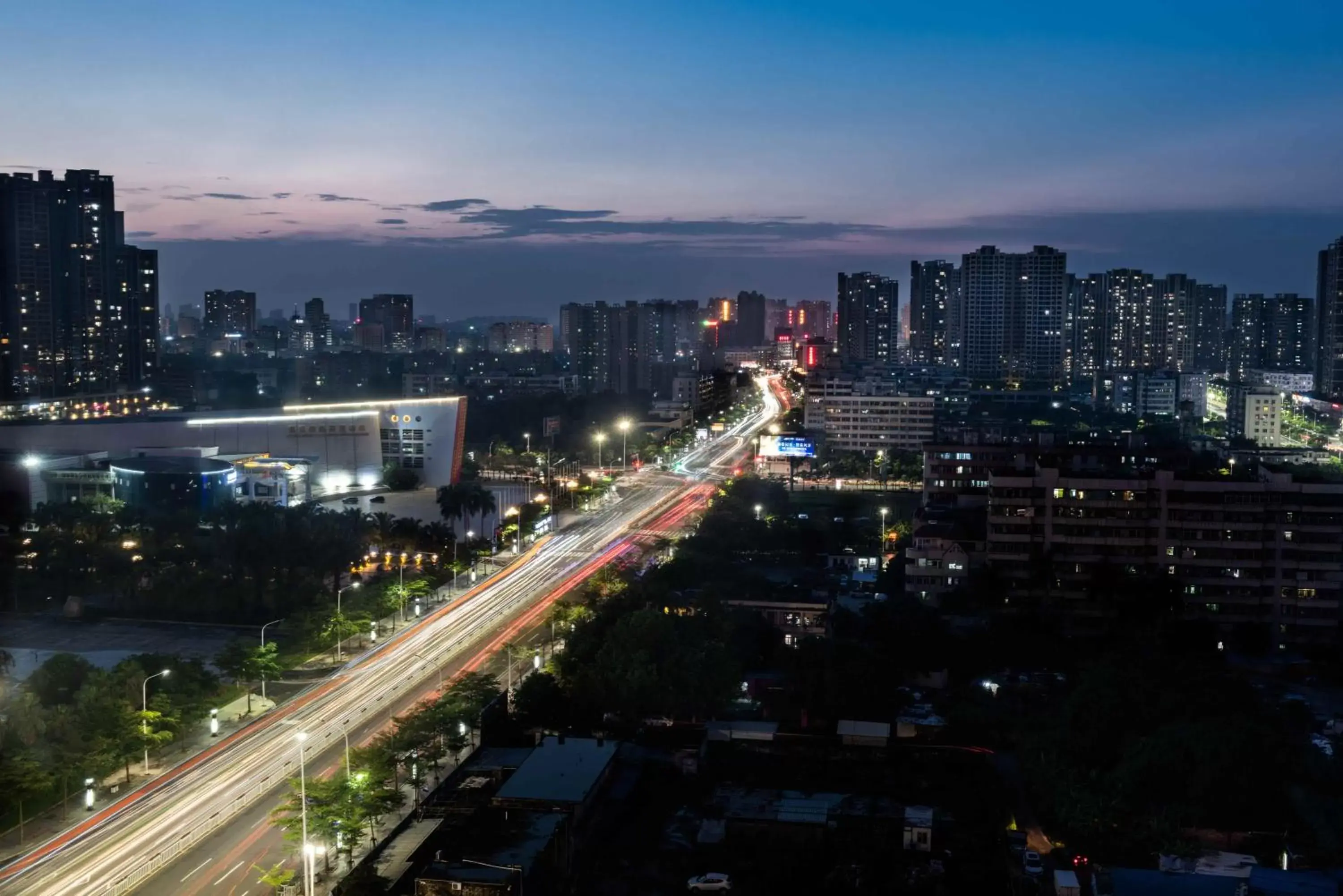 City view in Sheraton Zhanjiang Hotel