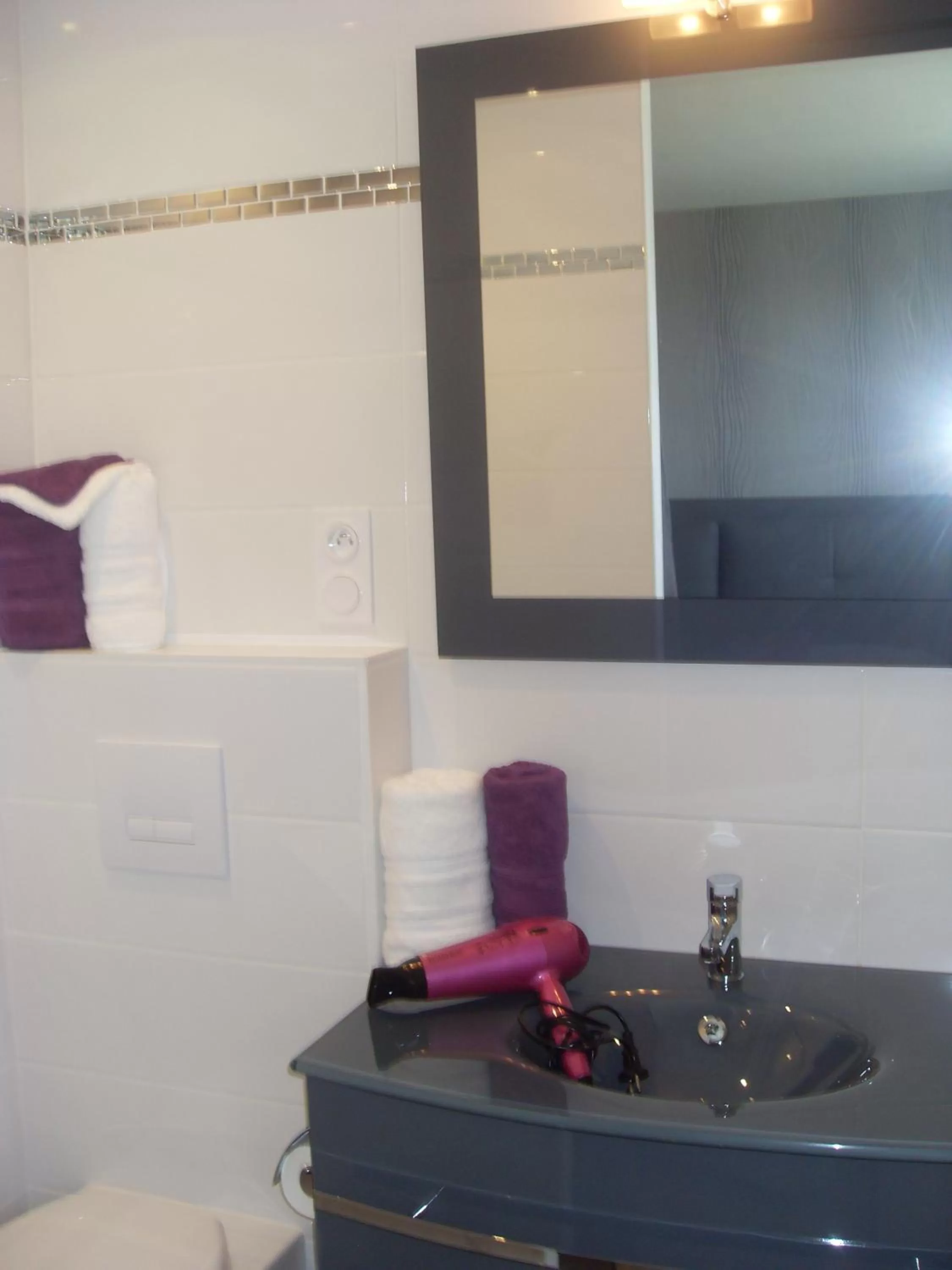 Bathroom in Chambre d'hôtes Les Bruyères