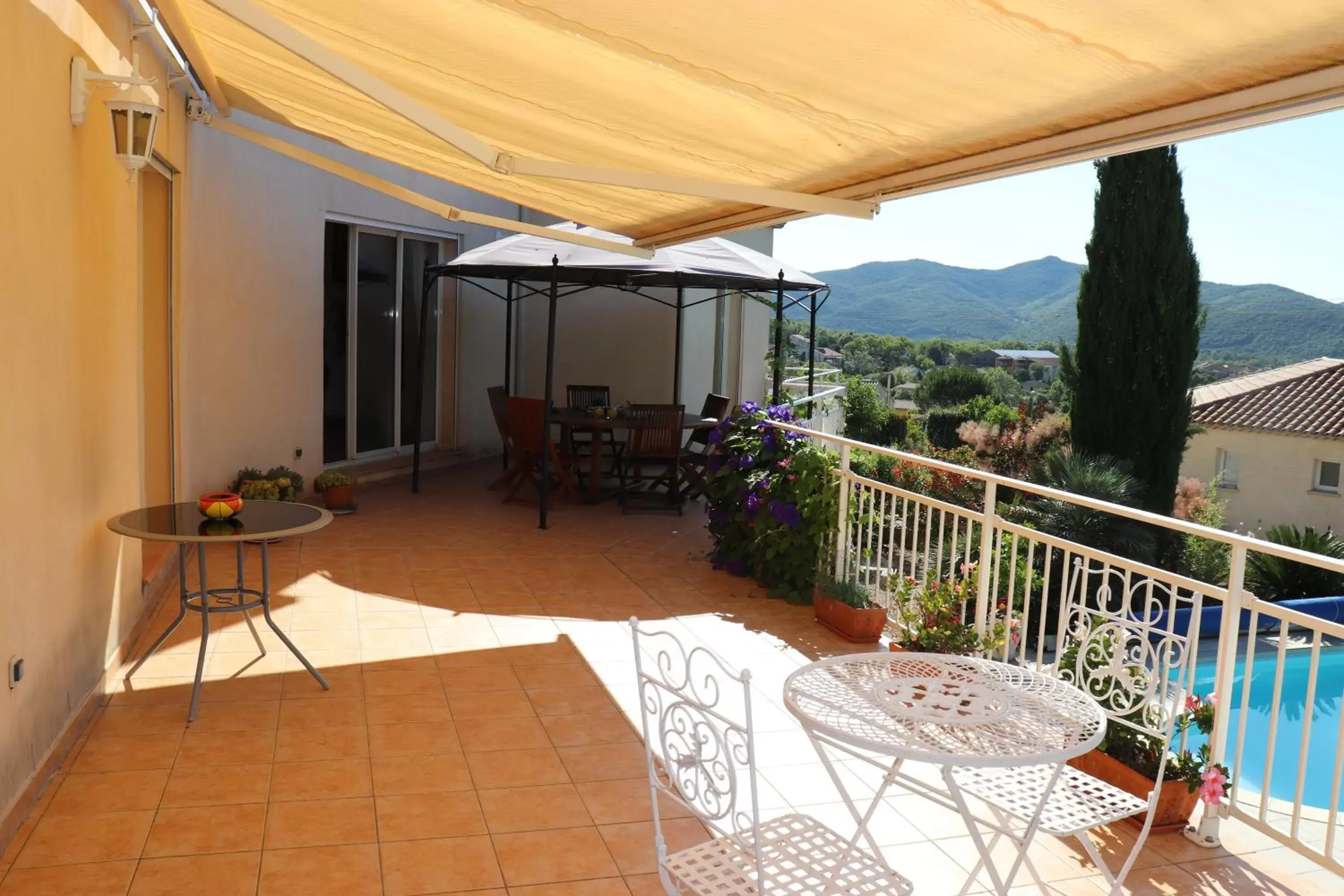 Patio in chambres d'hôtes du capimont