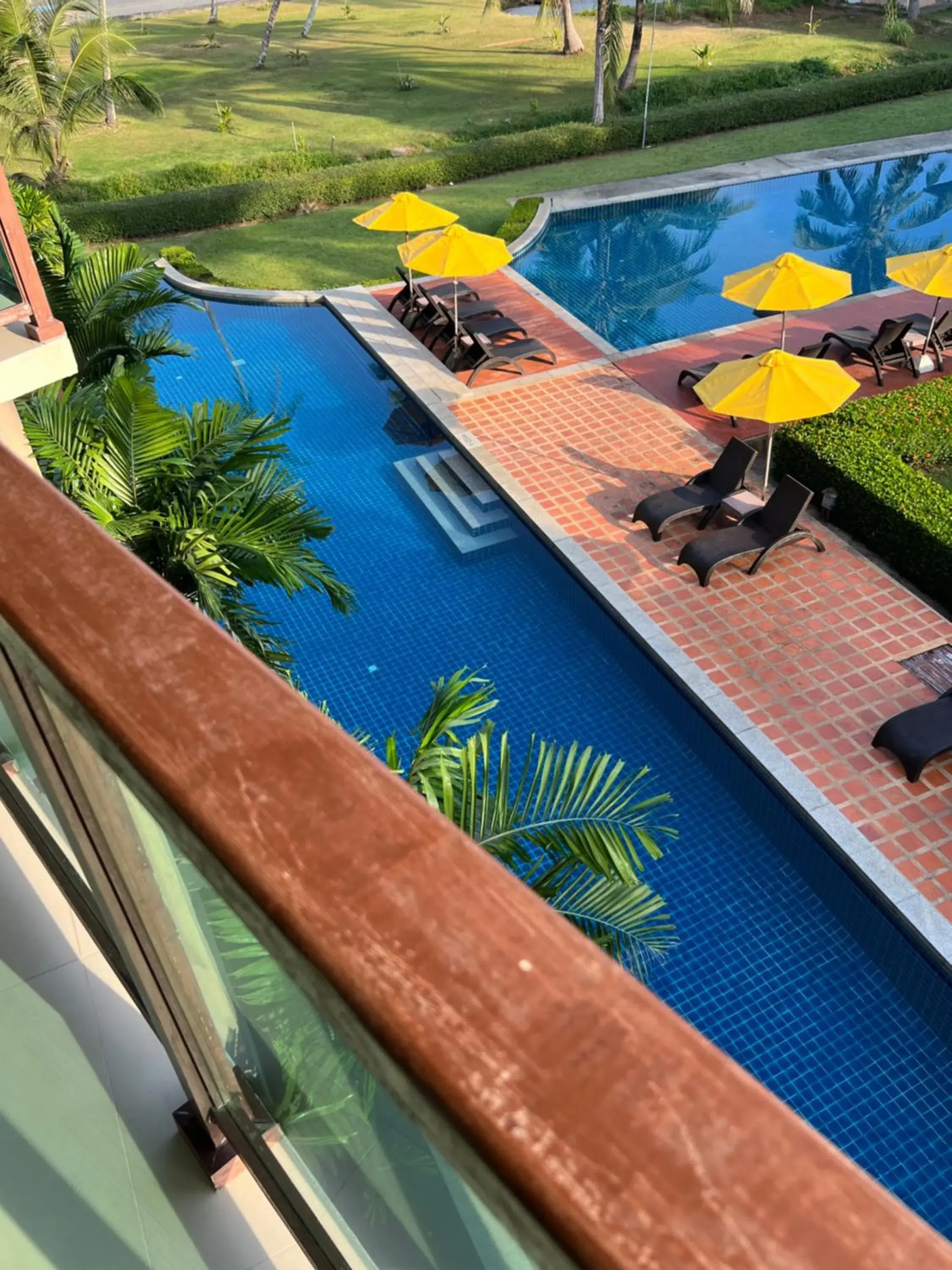 Pool View in LANTA PURA beach resort-SHA extra plus