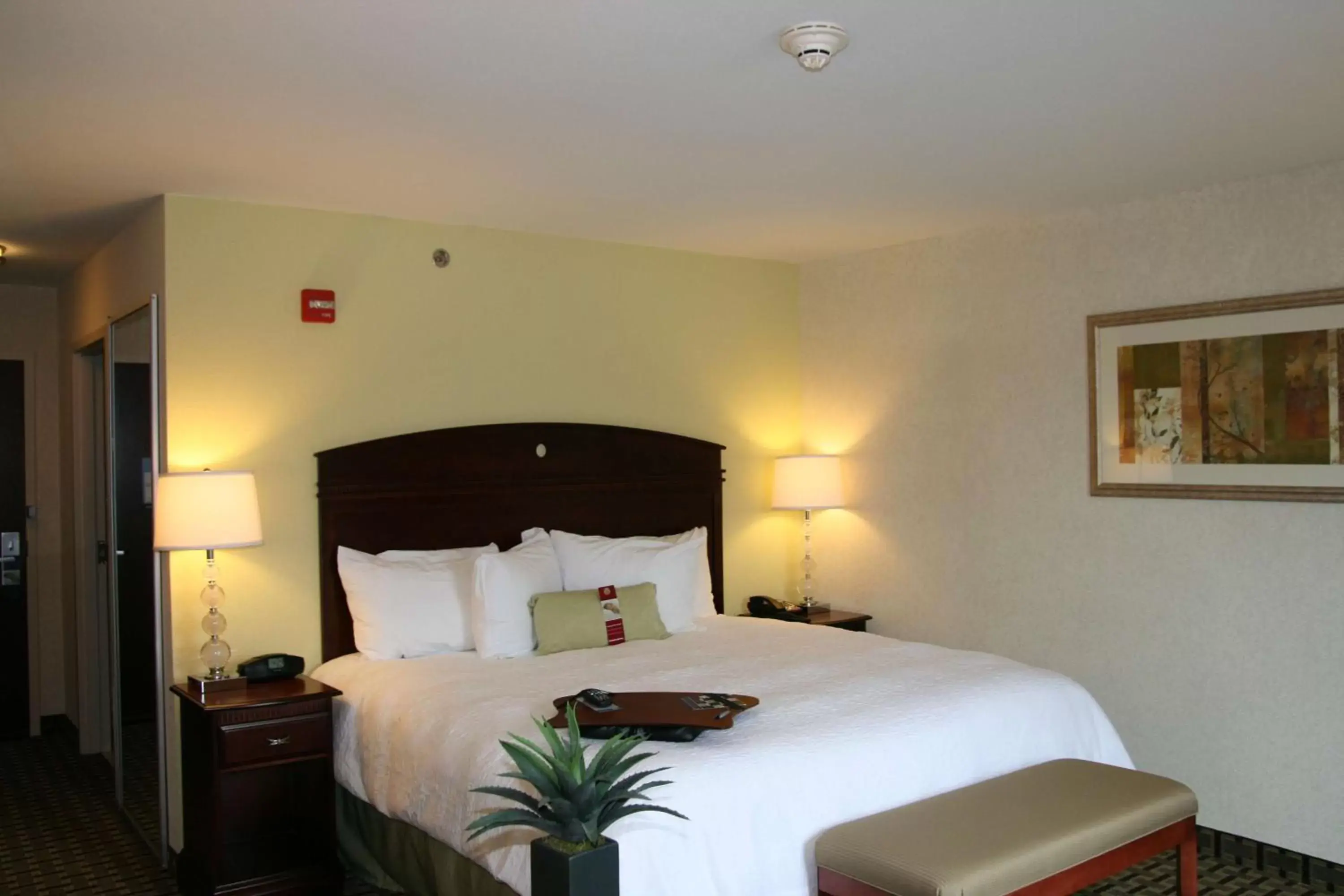 Bed in Hampton Inn & Suites Cleveland-Mentor