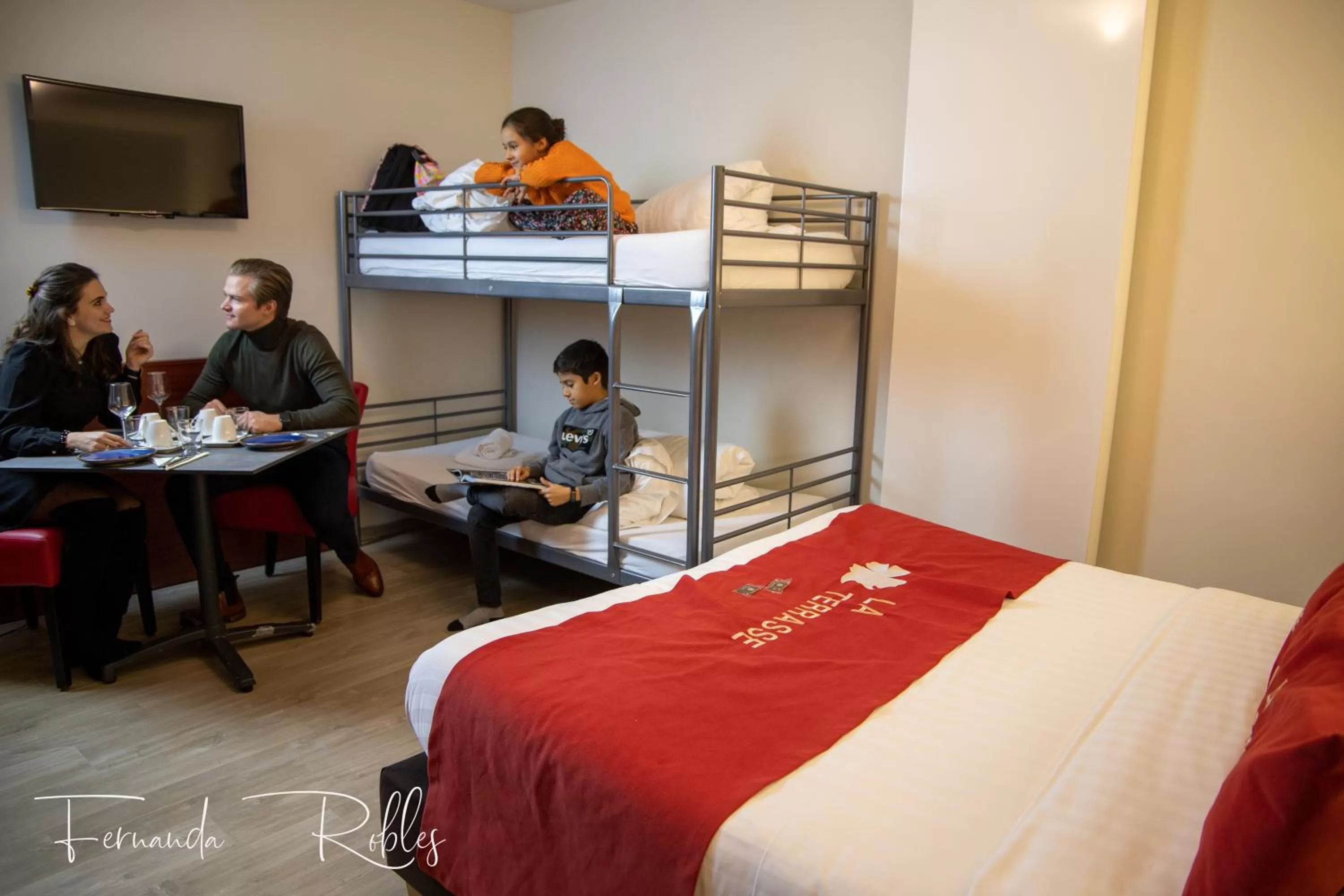 Bed in Hotel La Terrasse