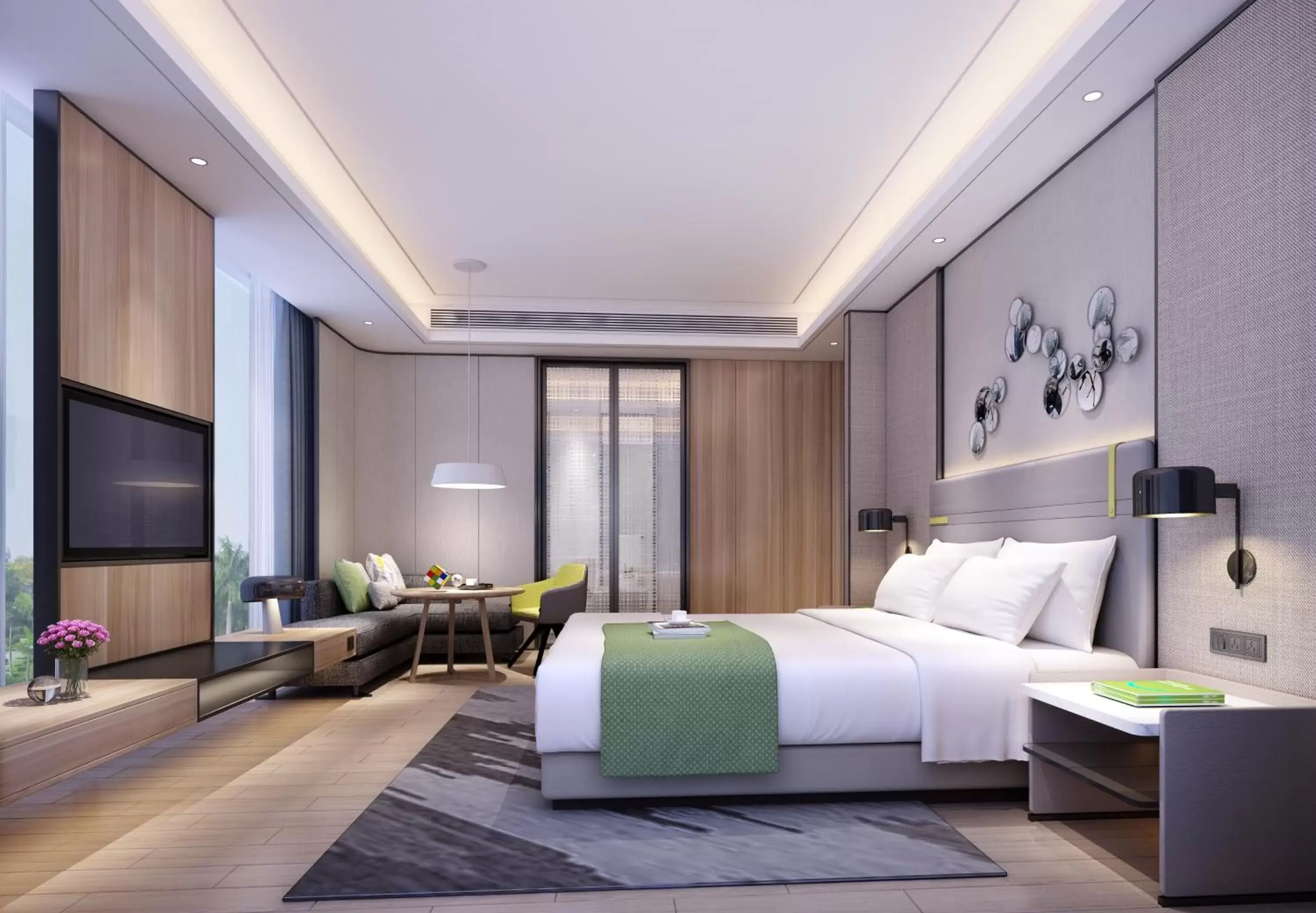 Bed in Holiday Inn Guangzhou South Lake-an lHG Hotel Bed in Holiday Inn Guangzhou South Lake-an lHG Hotel