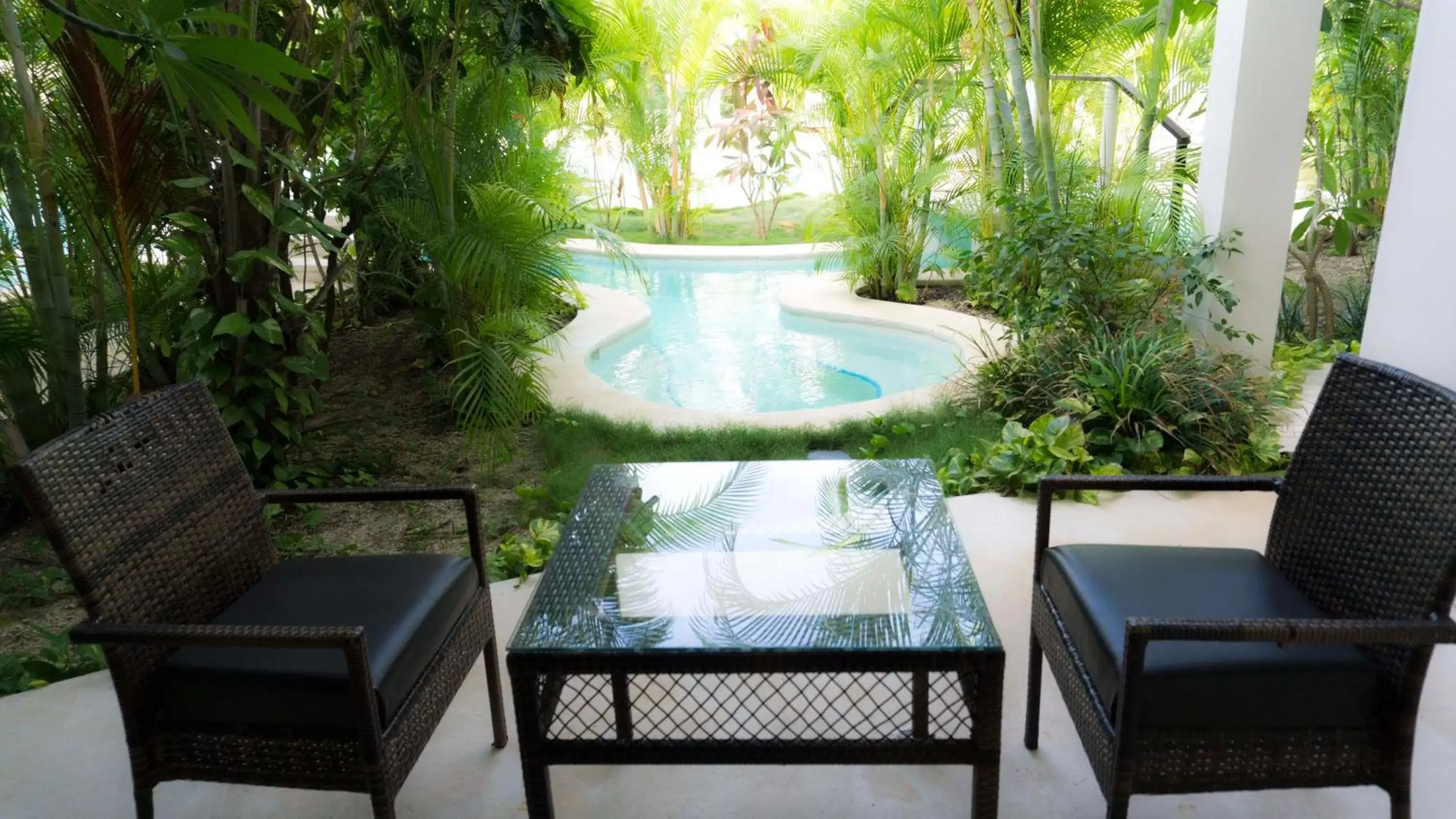 Patio, Pool View in Intima Resort Tulum Adults Only (Clothing Optional)