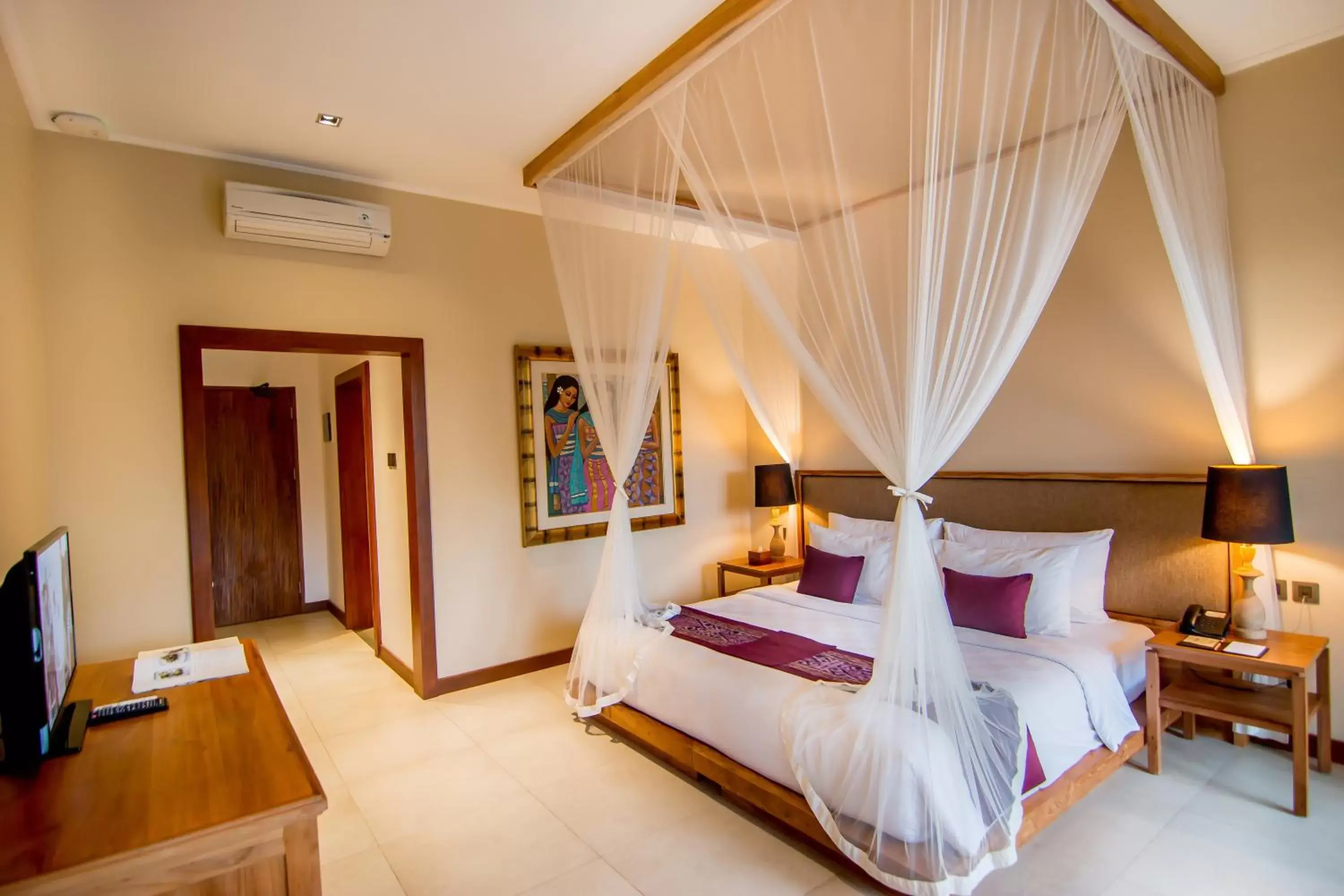 Bedroom, Bed in Ulun Ubud Resort - CHSE Certified