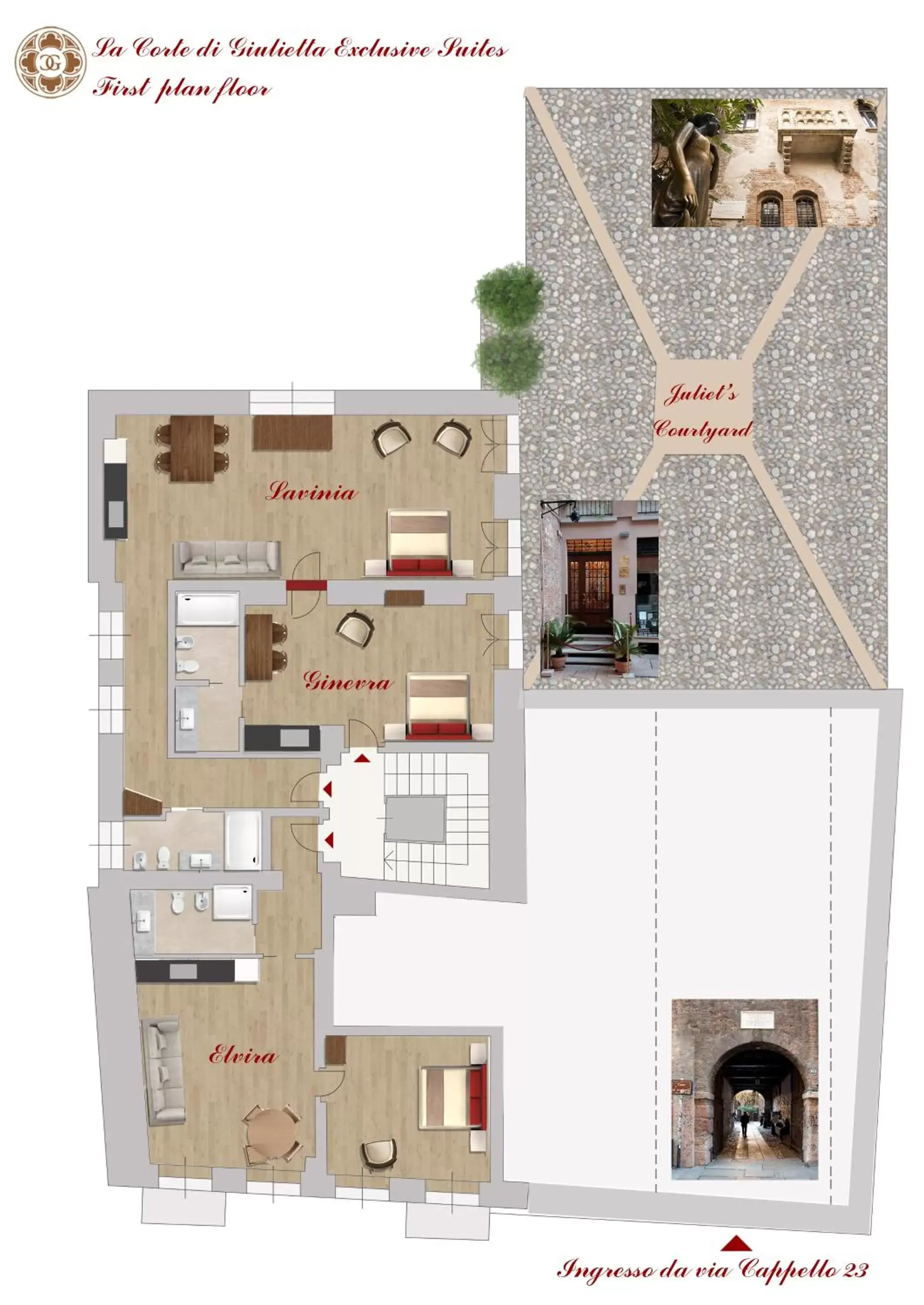 Logo/Certificate/Sign, Floor Plan in La Corte Di Giulietta