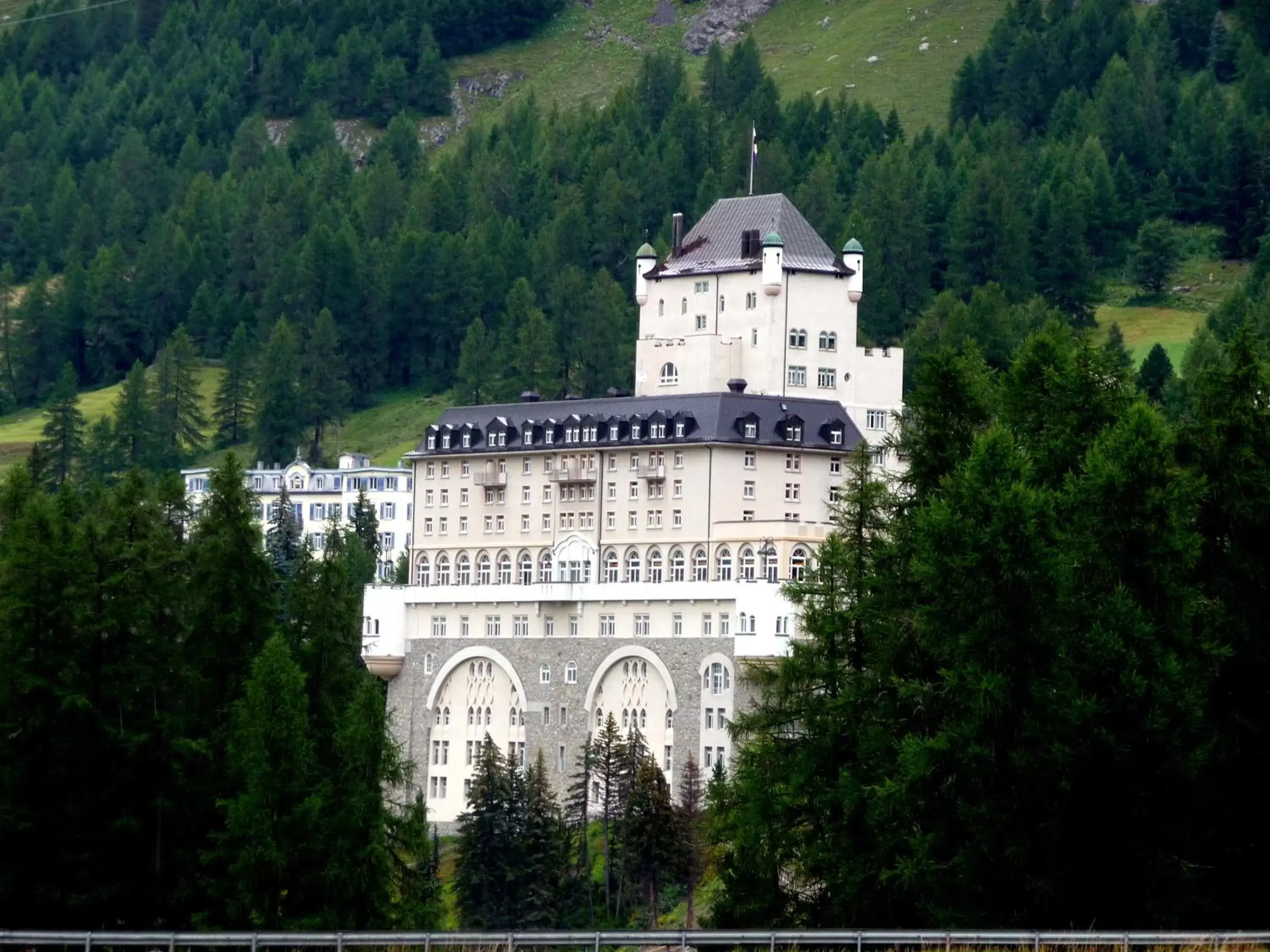 Property building in Schloss Hotel & Spa Pontresina