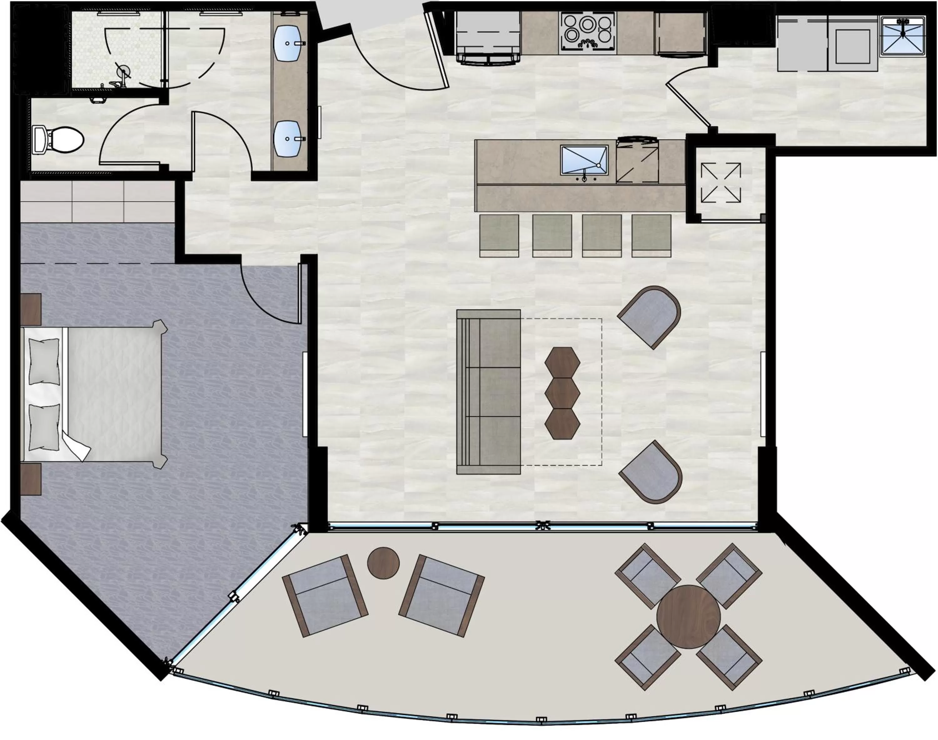 Floor plan in Max Beach Resort