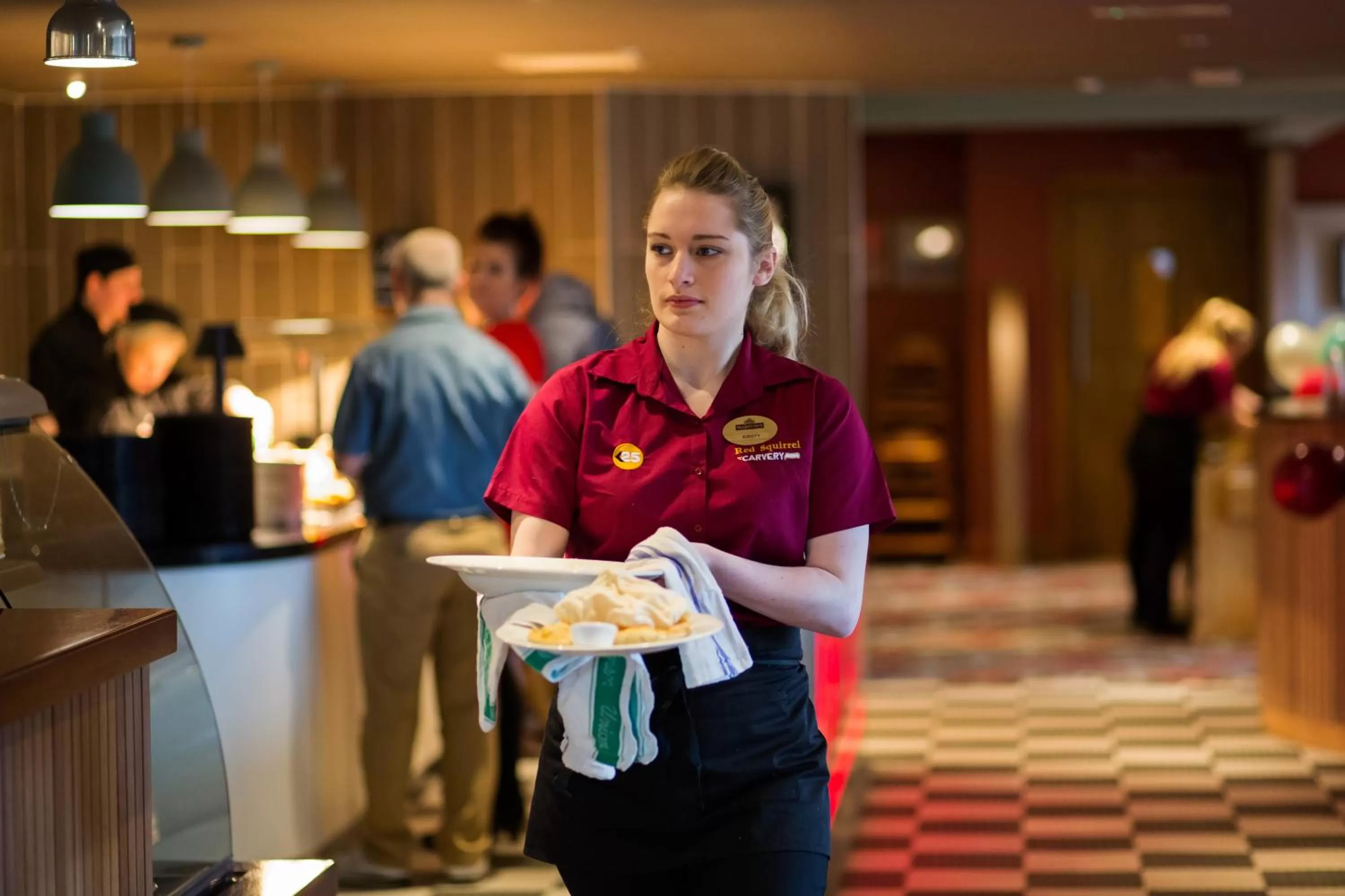 Staff in Red Squirrel, Stevenston by Marston's Inns