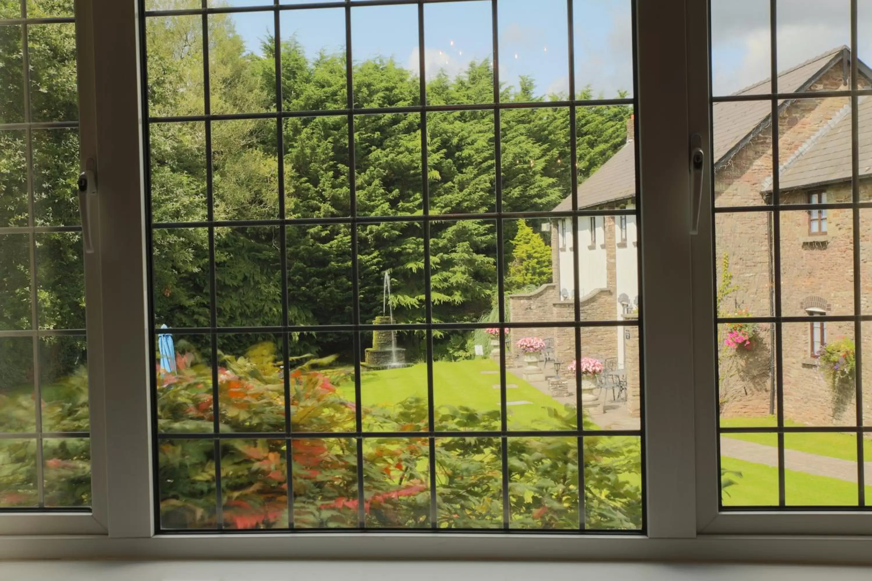 Garden view in The Greyhound Inn and Hotel