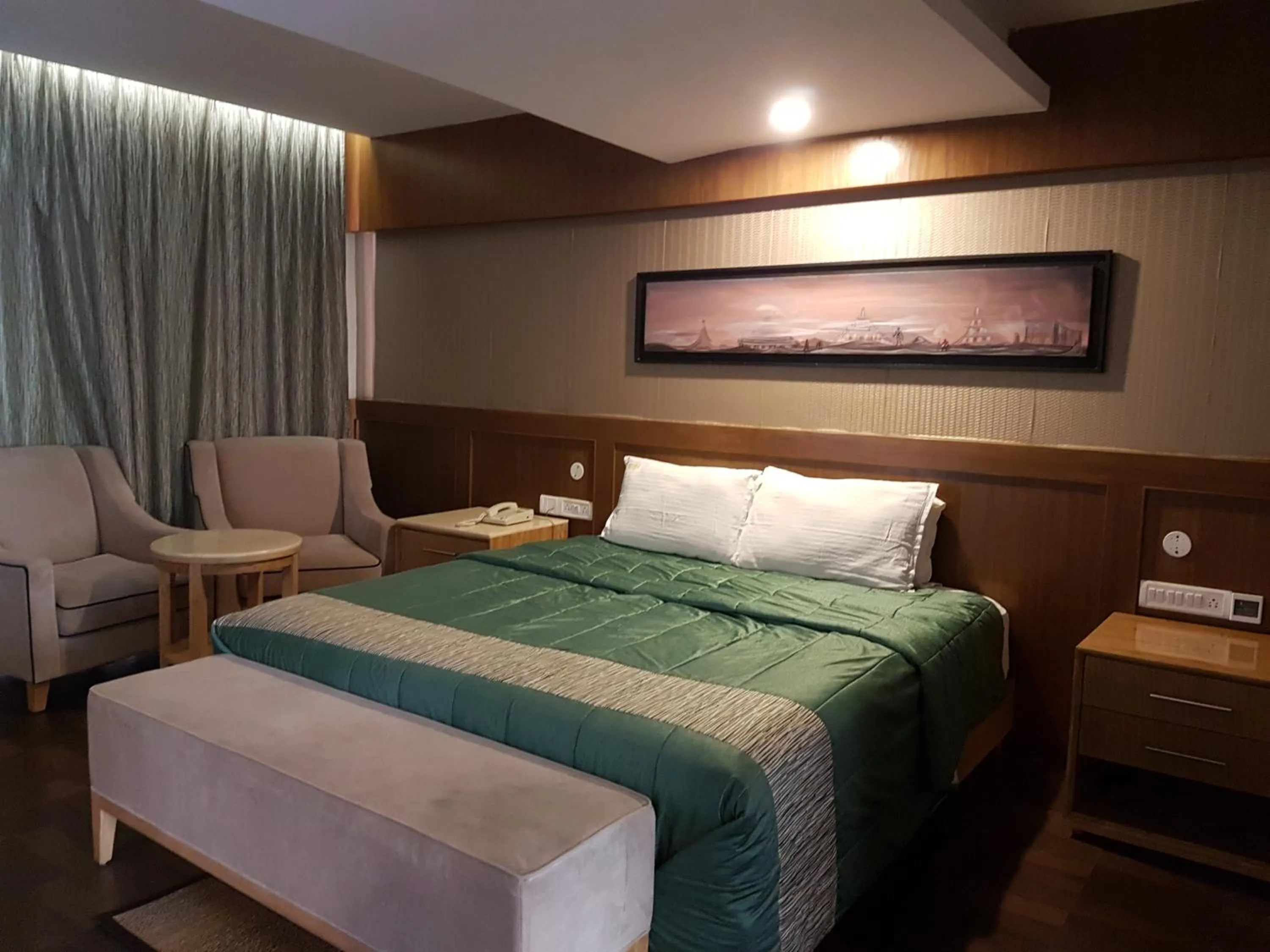 Bed in Vgp Golden Beach Resort